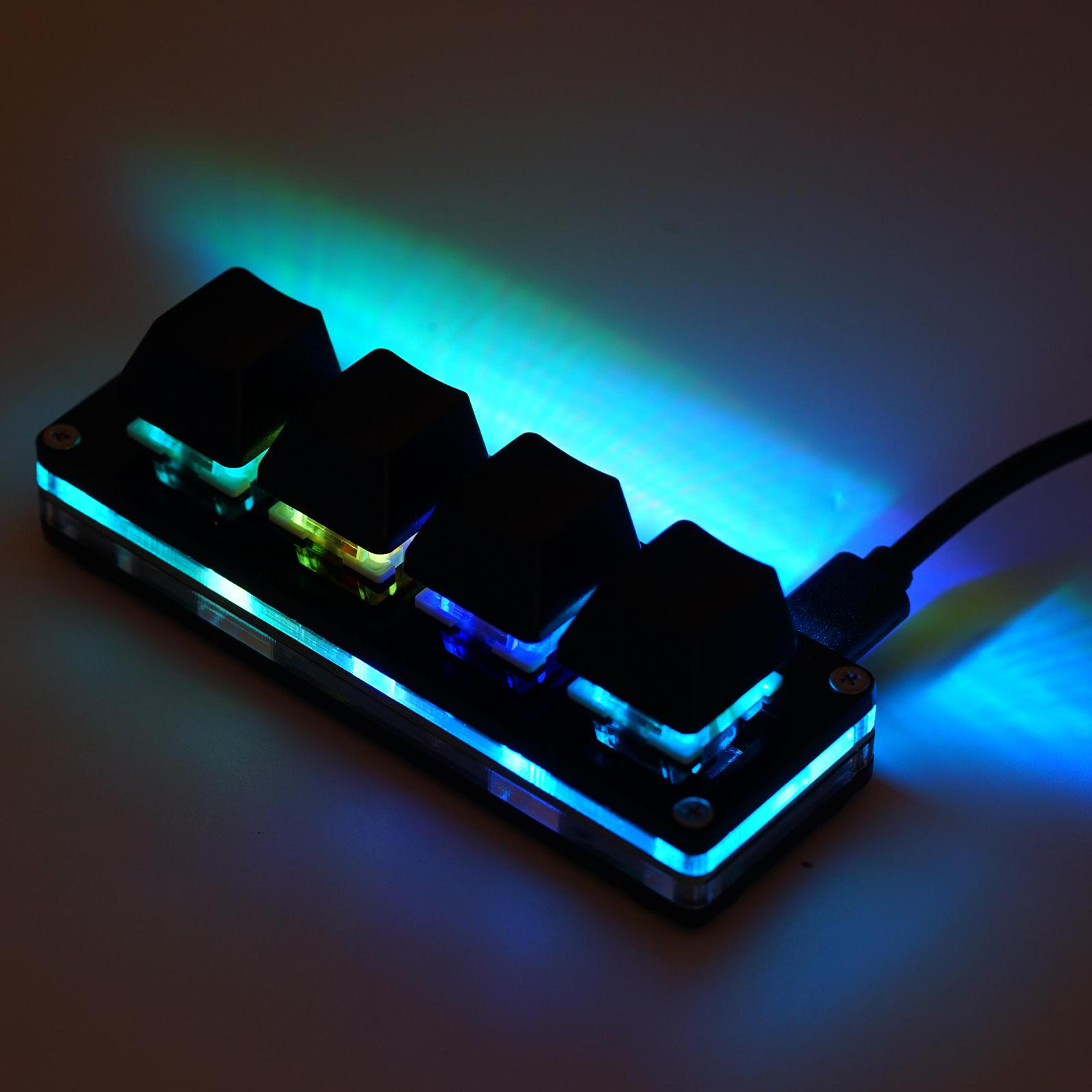 custom rgb mechanical keypad for gaming & photoshop – programmable macro mini macropad