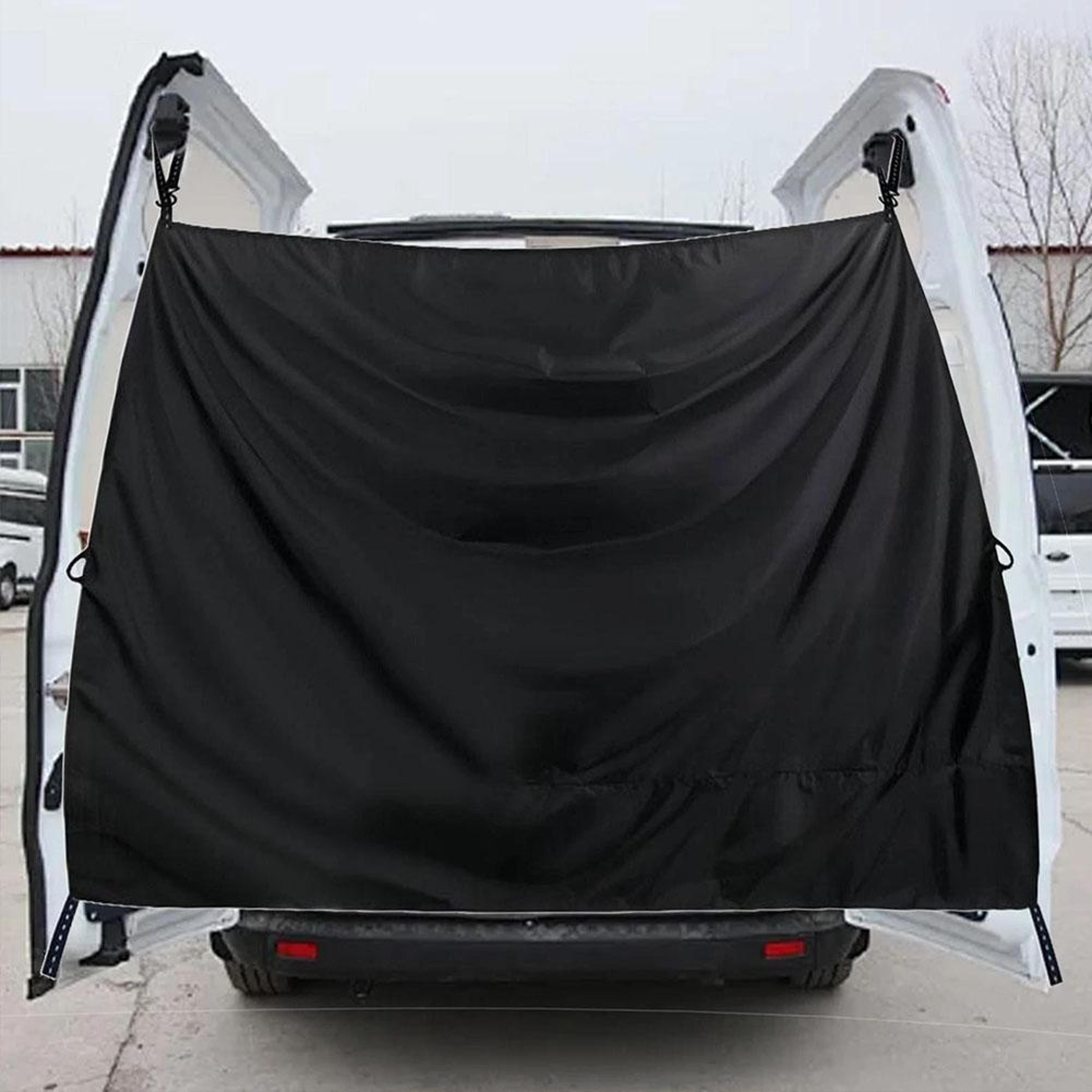 car rear door curtain – universal car divider for privacy & sun protection
