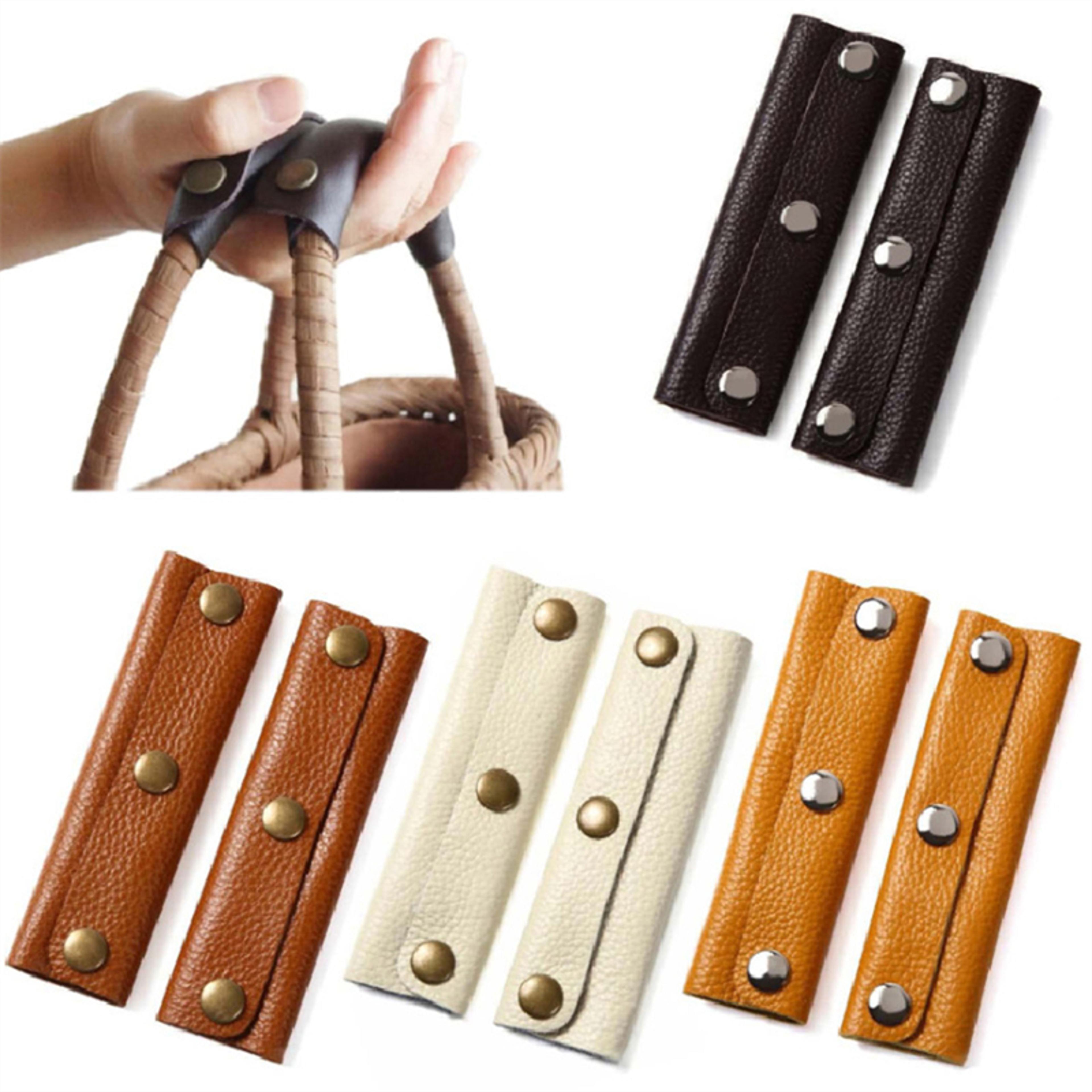 leather bag handle protector – stroller, luggage, and suitcase grip