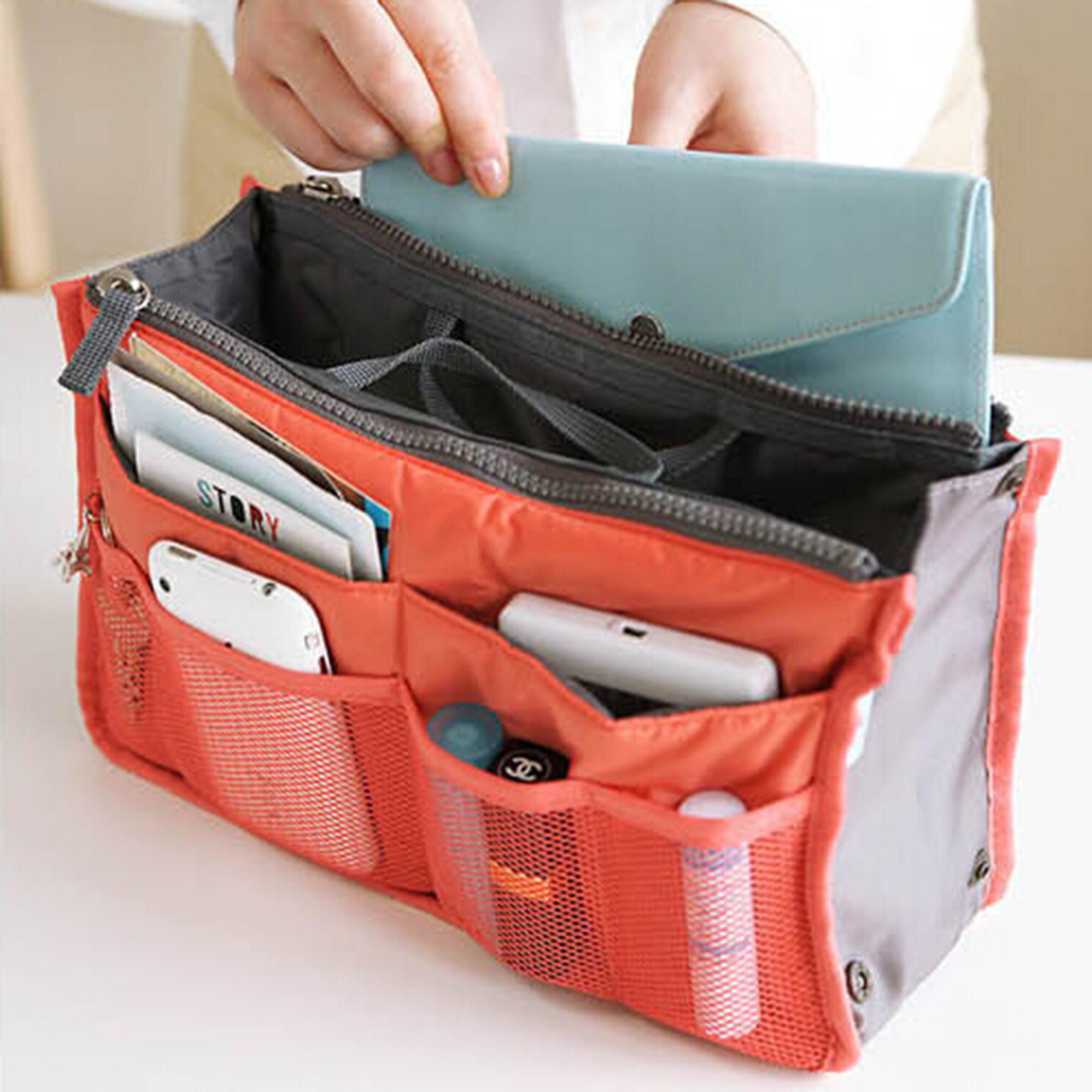 multi-purpose magazine and makeup organizer bag – stylish storage solution for everyday use
