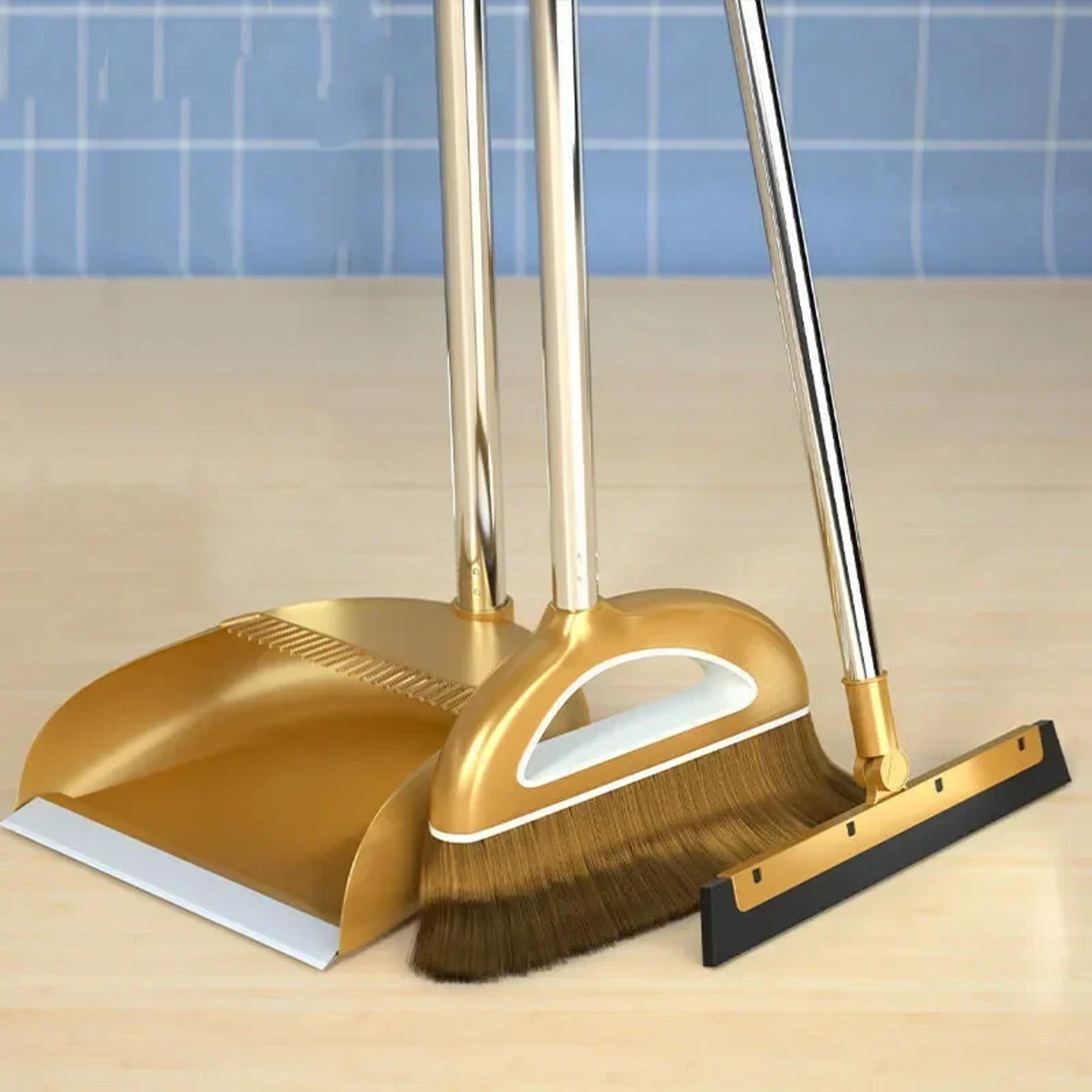 magic broom and dustpan set – multifunctional sweeper wiper for home floors