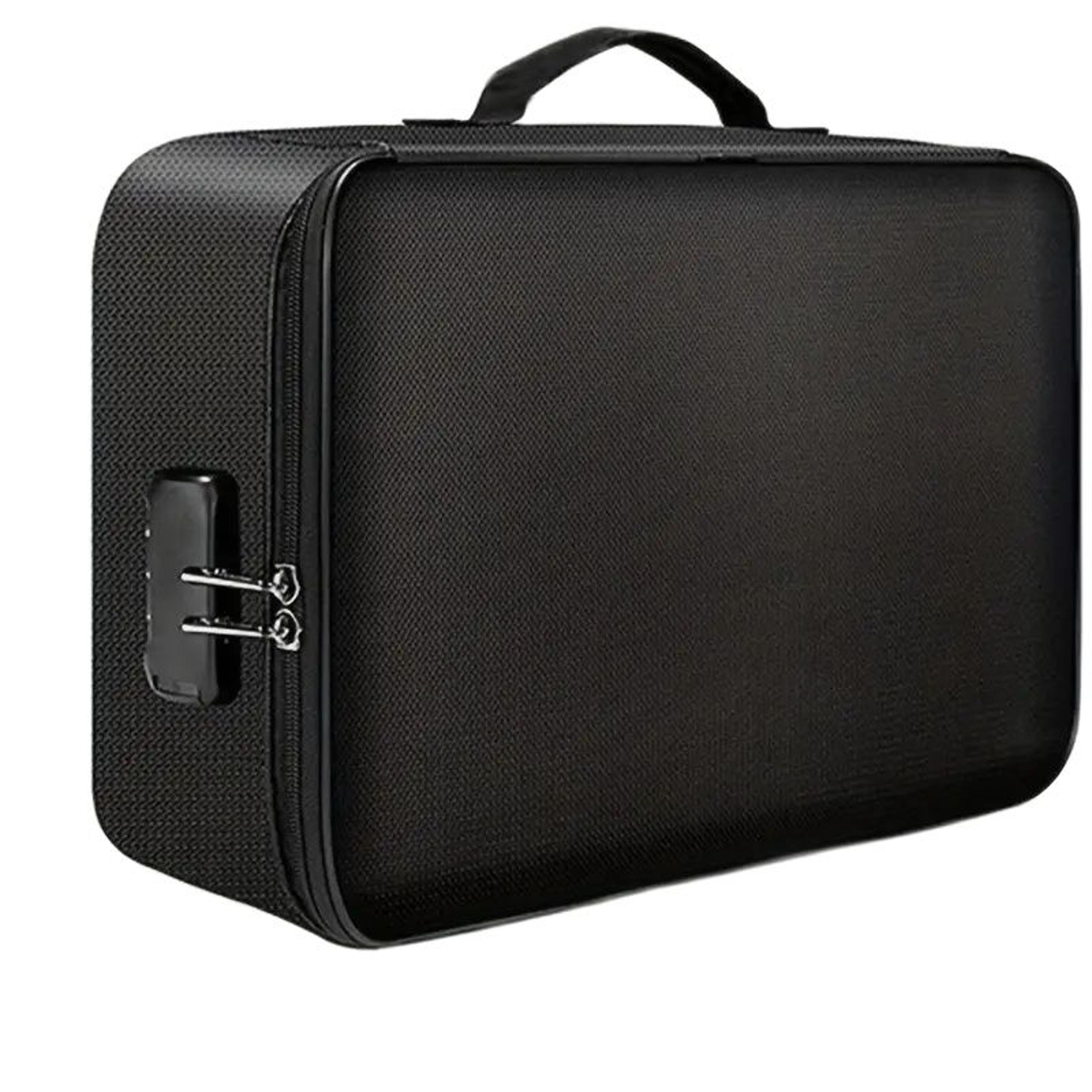 fireproof & water-resistant laptop and document organizer bag – portable, multi-compartment storage for files