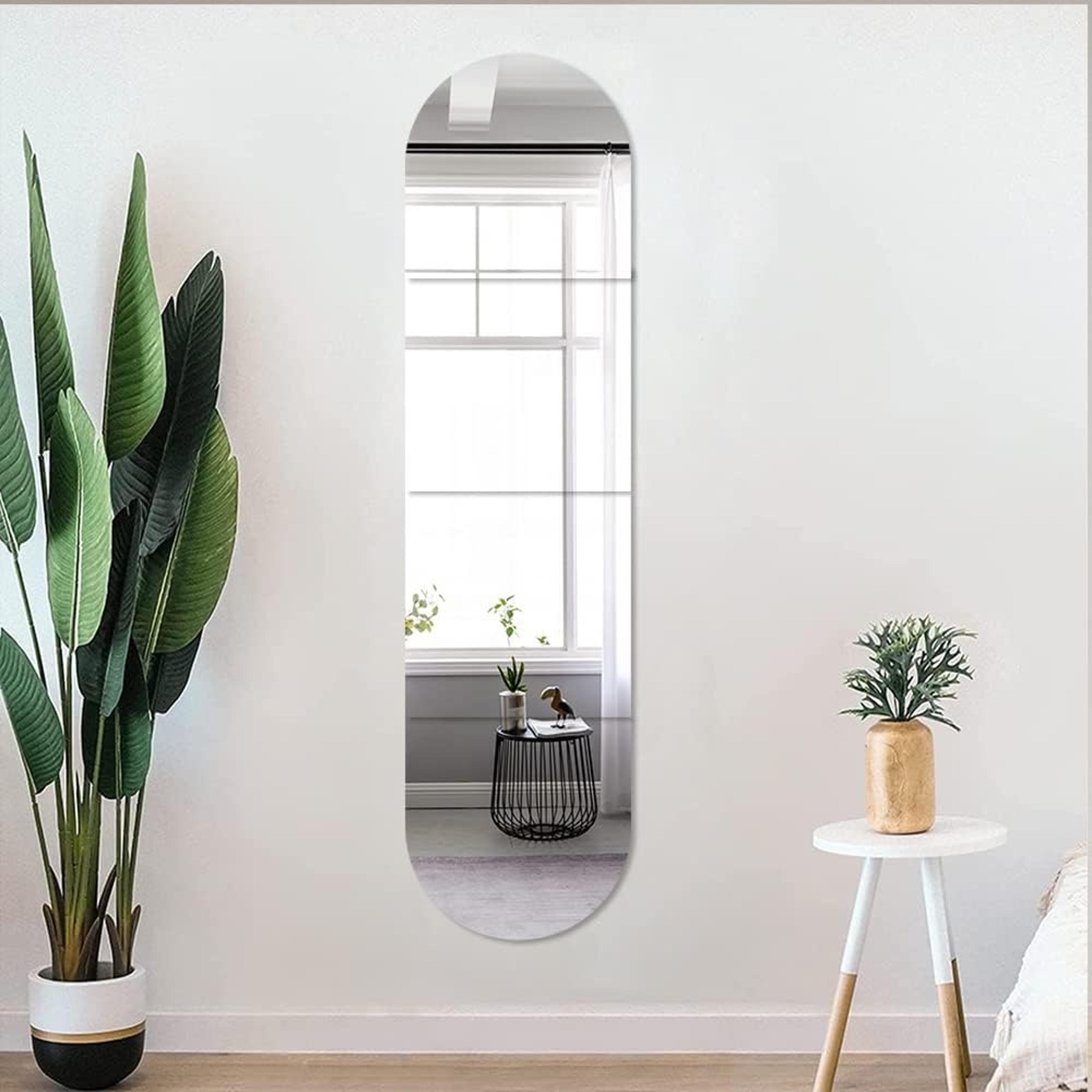 self-adhesive acrylic mirror tiles – flexible, shatterproof home decor for walls