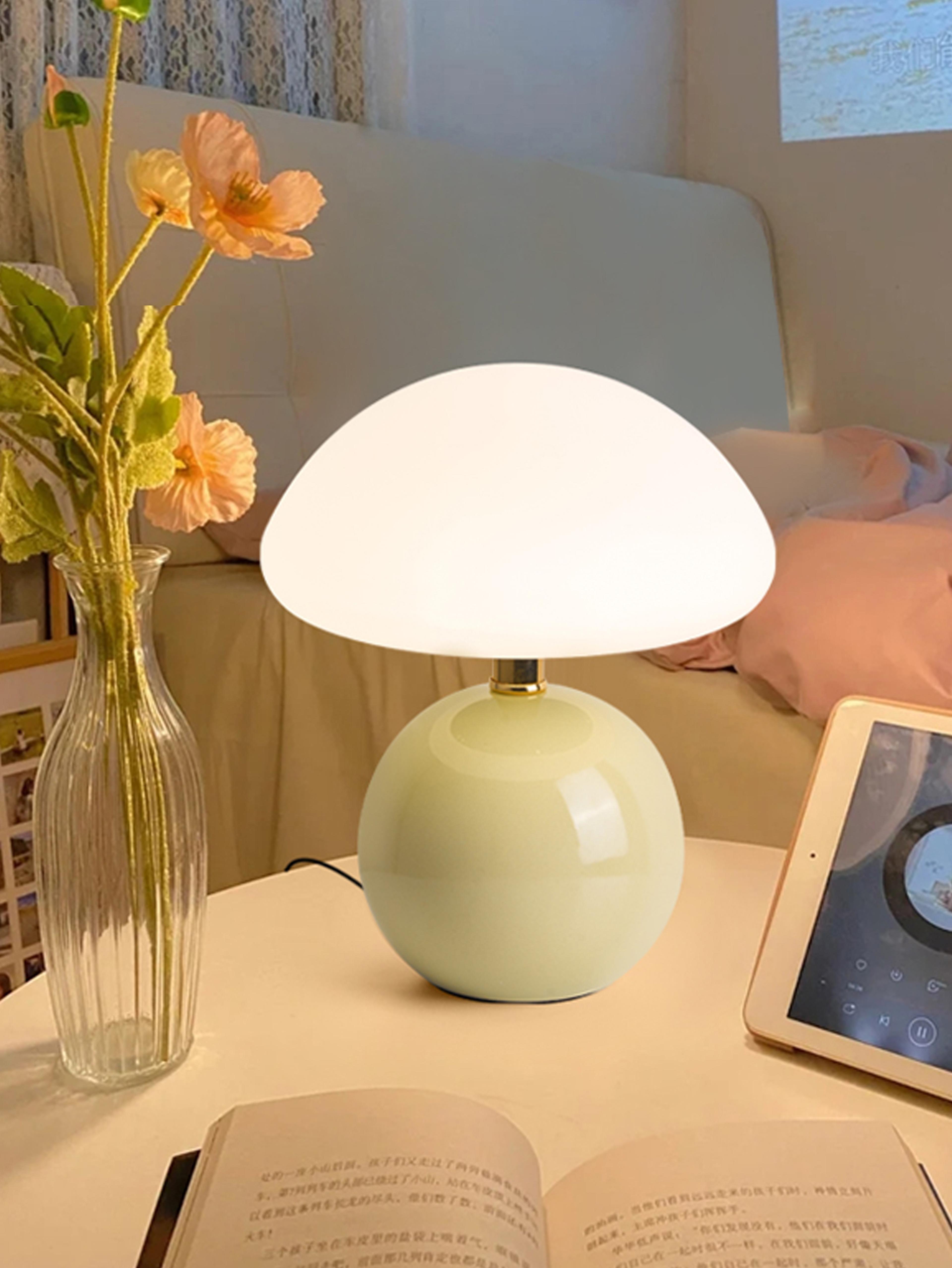 usb socket decorative table lamp - ideal night light for desk or room decor