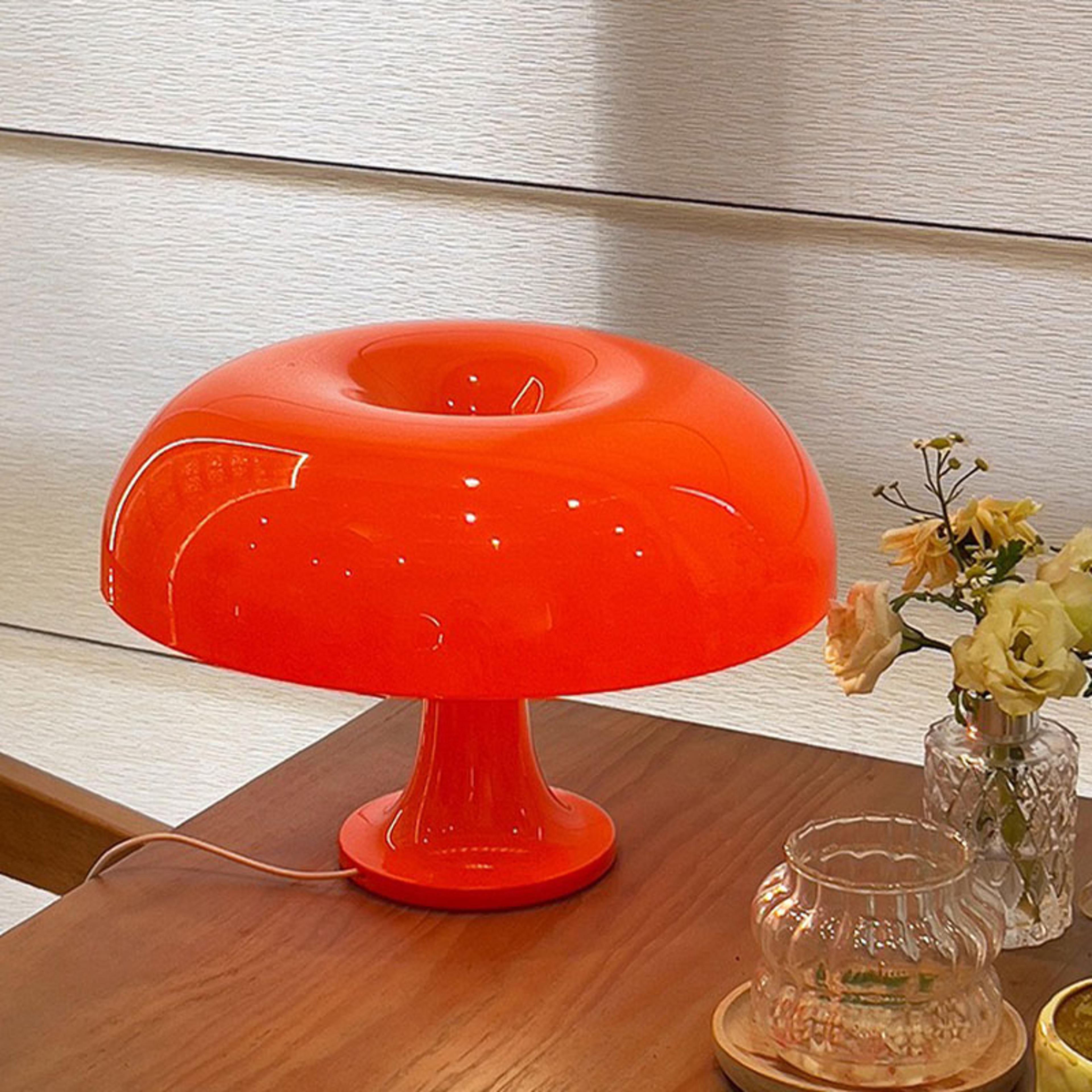 led mushroom table lamp - modern minimalist desk lamp, usb powered, three-color dimming, ideal for bedroom & hotel light