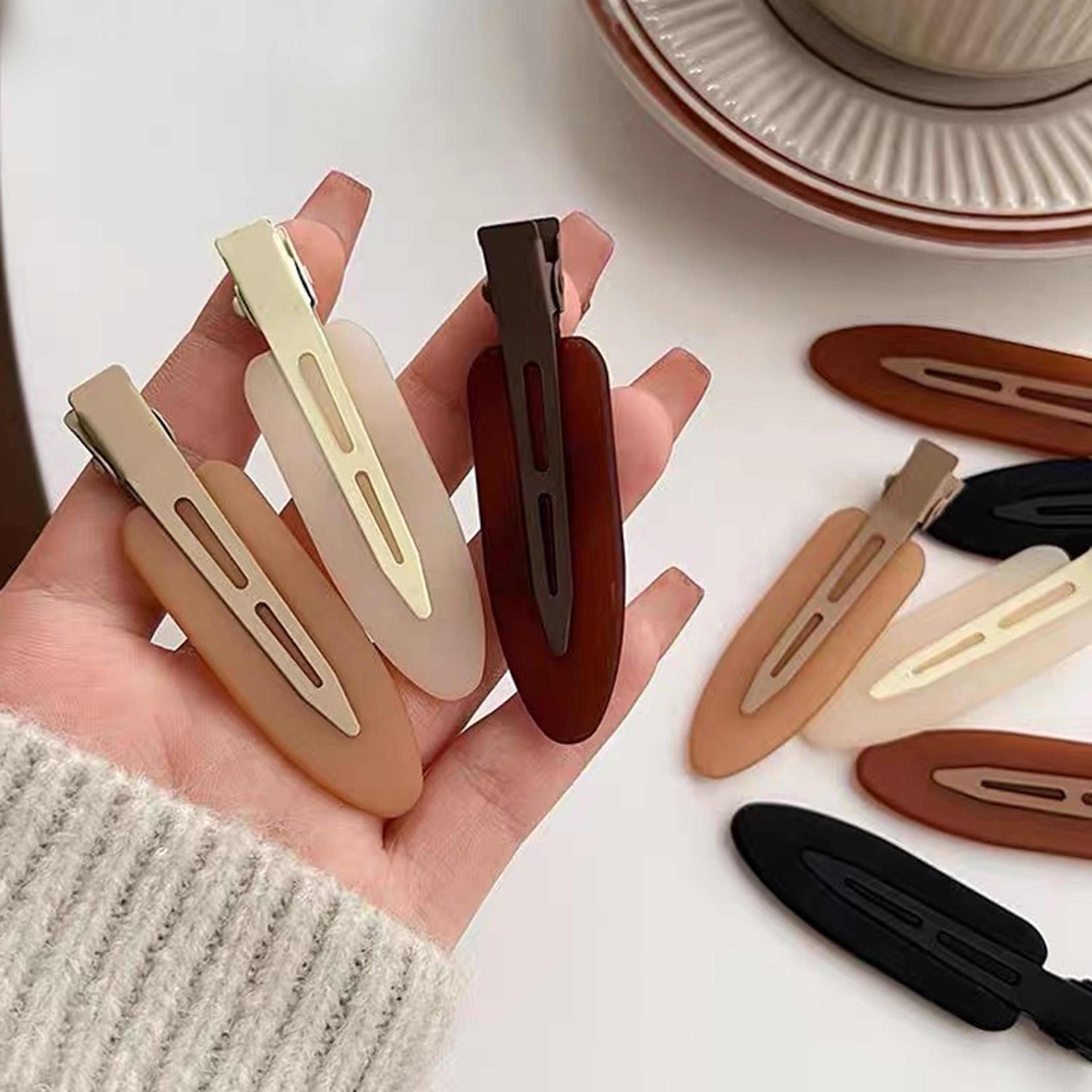 traceless willow leaf hairpin hair clip for women | fashion side clips | korean styling tools for bangs | elegant hair