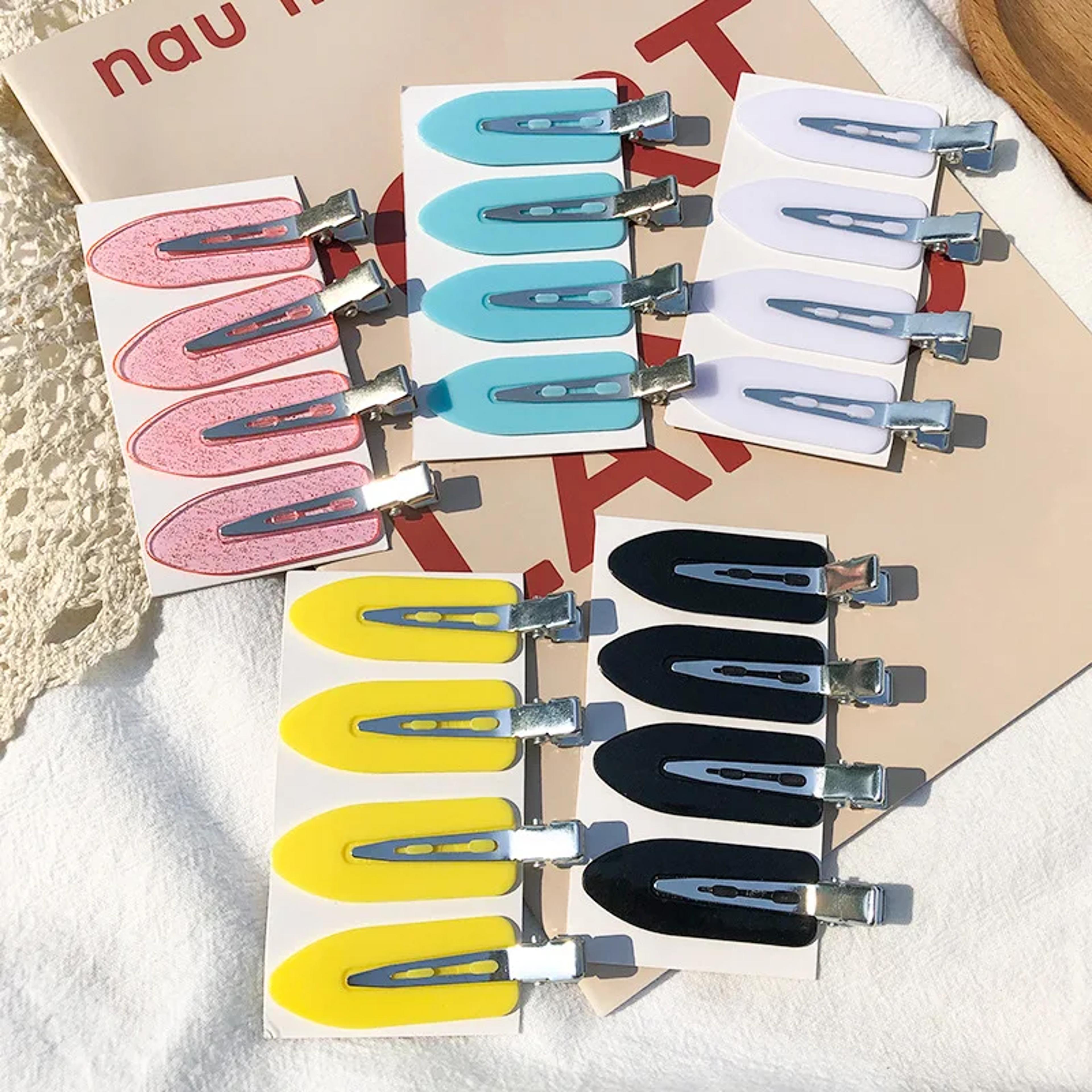 seamless no bend hair clips for side bangs - makeup & washing face styling hairpins for women & girls