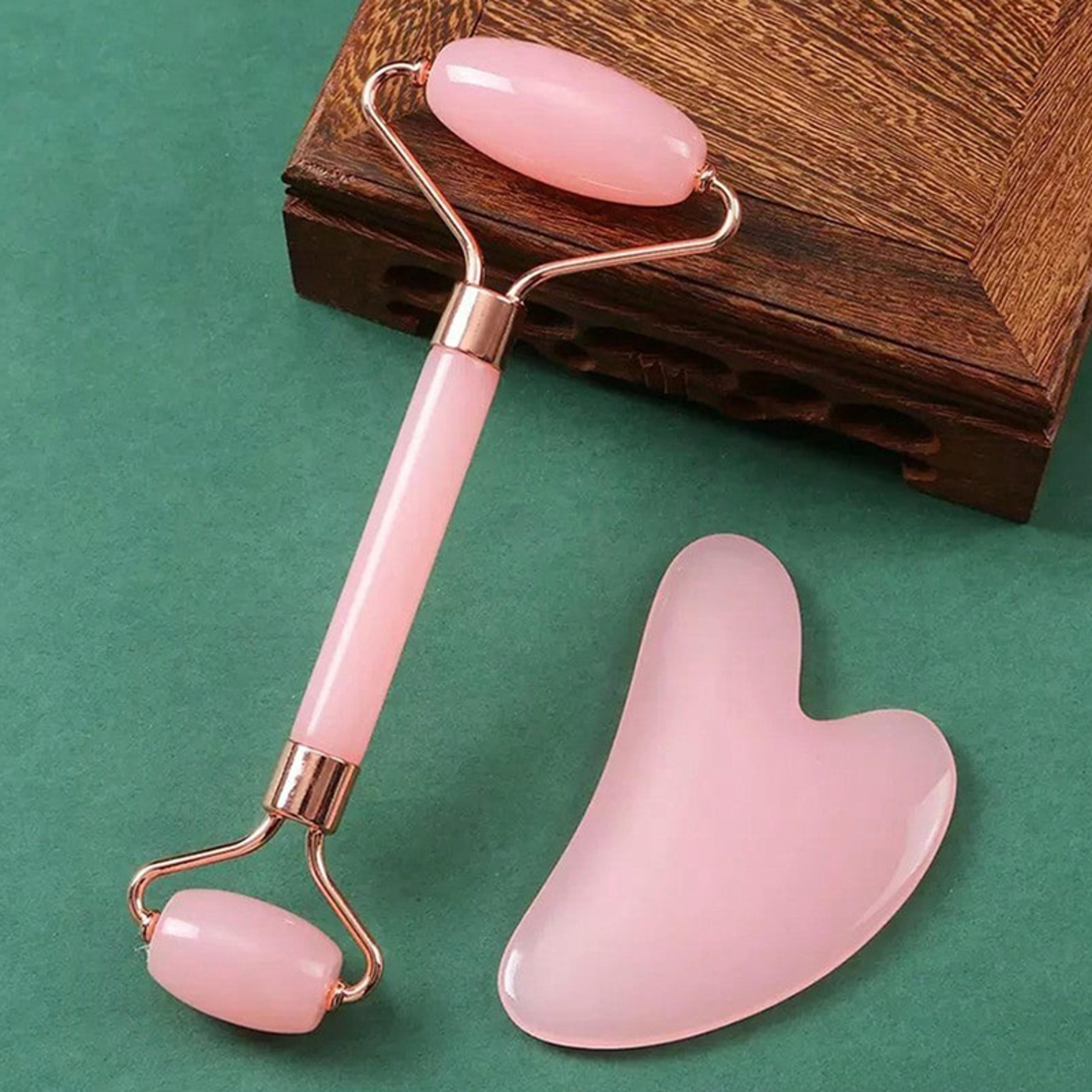 portable facial massage roller & gua sha board – ice face roller for lifting & contouring