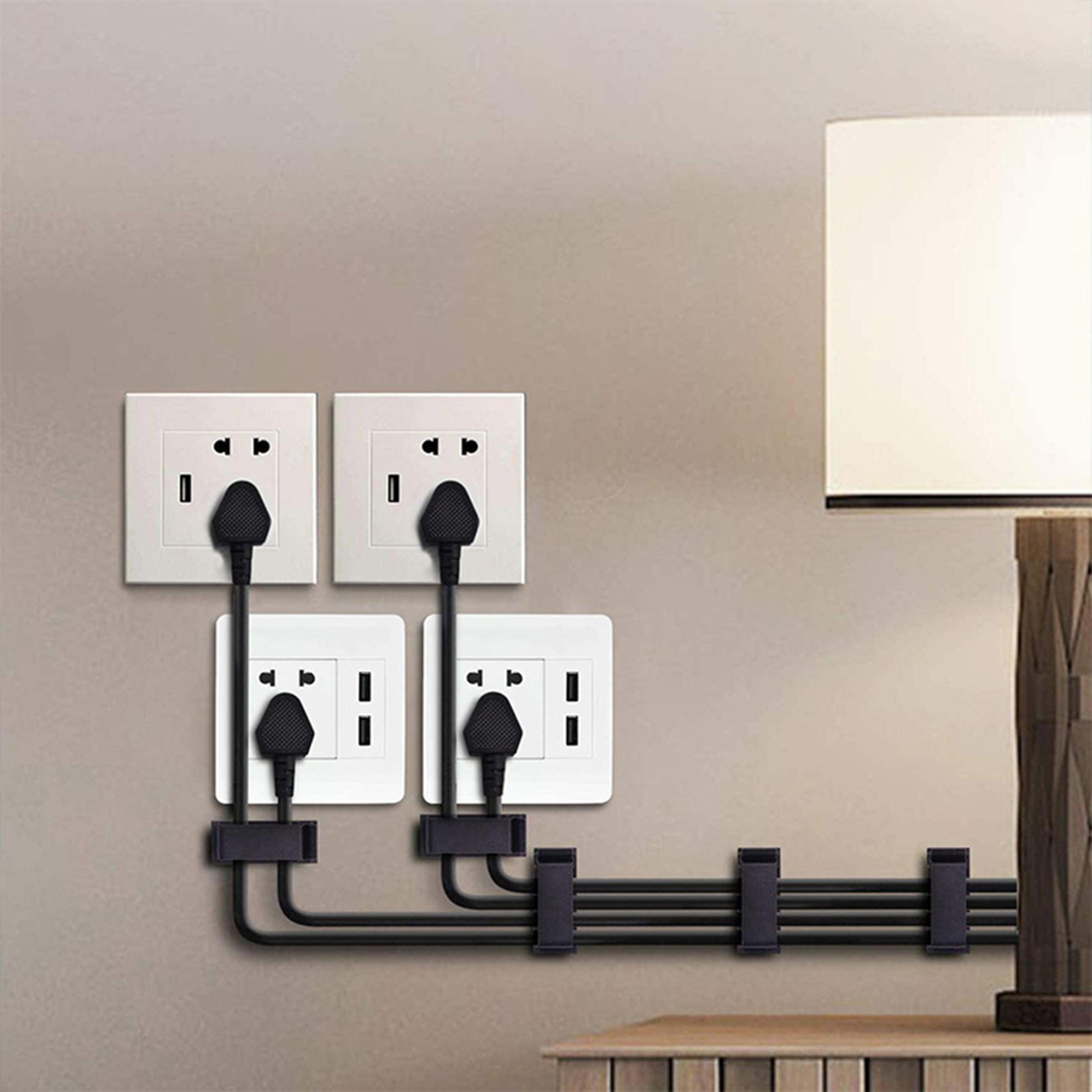 adhesive wire fixing clips – secure your cables with this practical cable organizer for home or office use