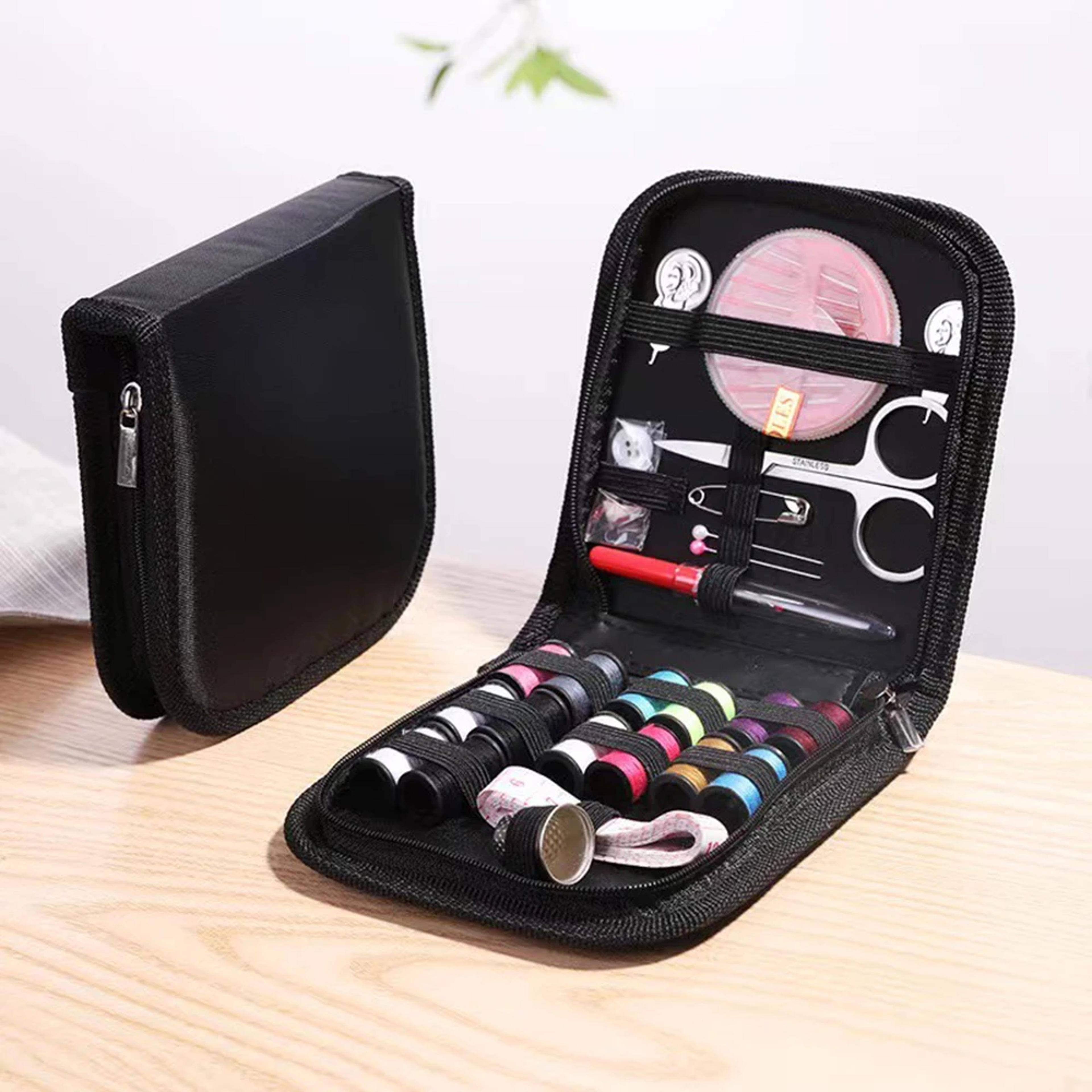 portable needle and thread storage box set – multi-functional sewing kit organizer for home and travel