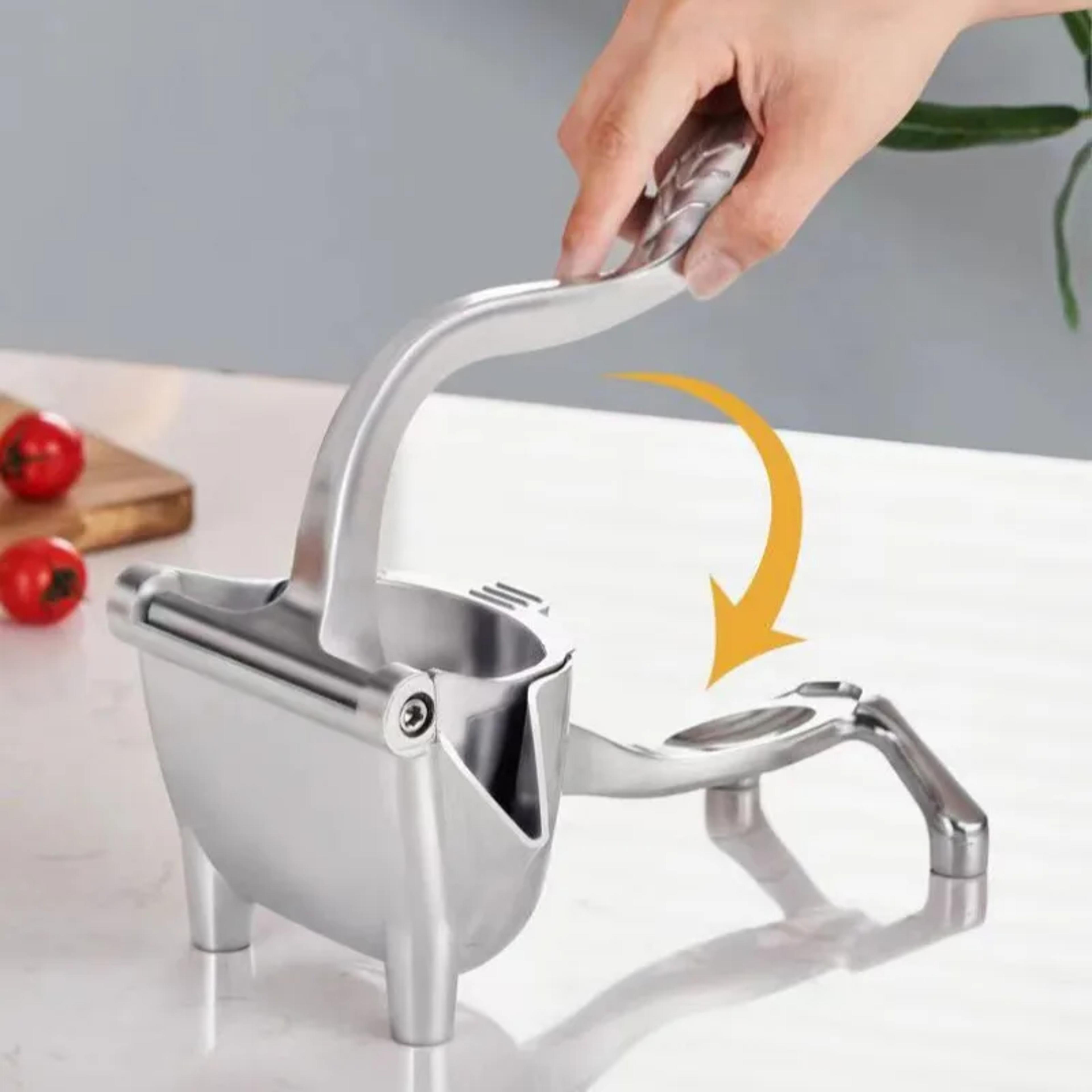 manual juice squeezer - aluminum alloy hand pressure juicer for pomegranate, orange, lemon & sugar cane – premium