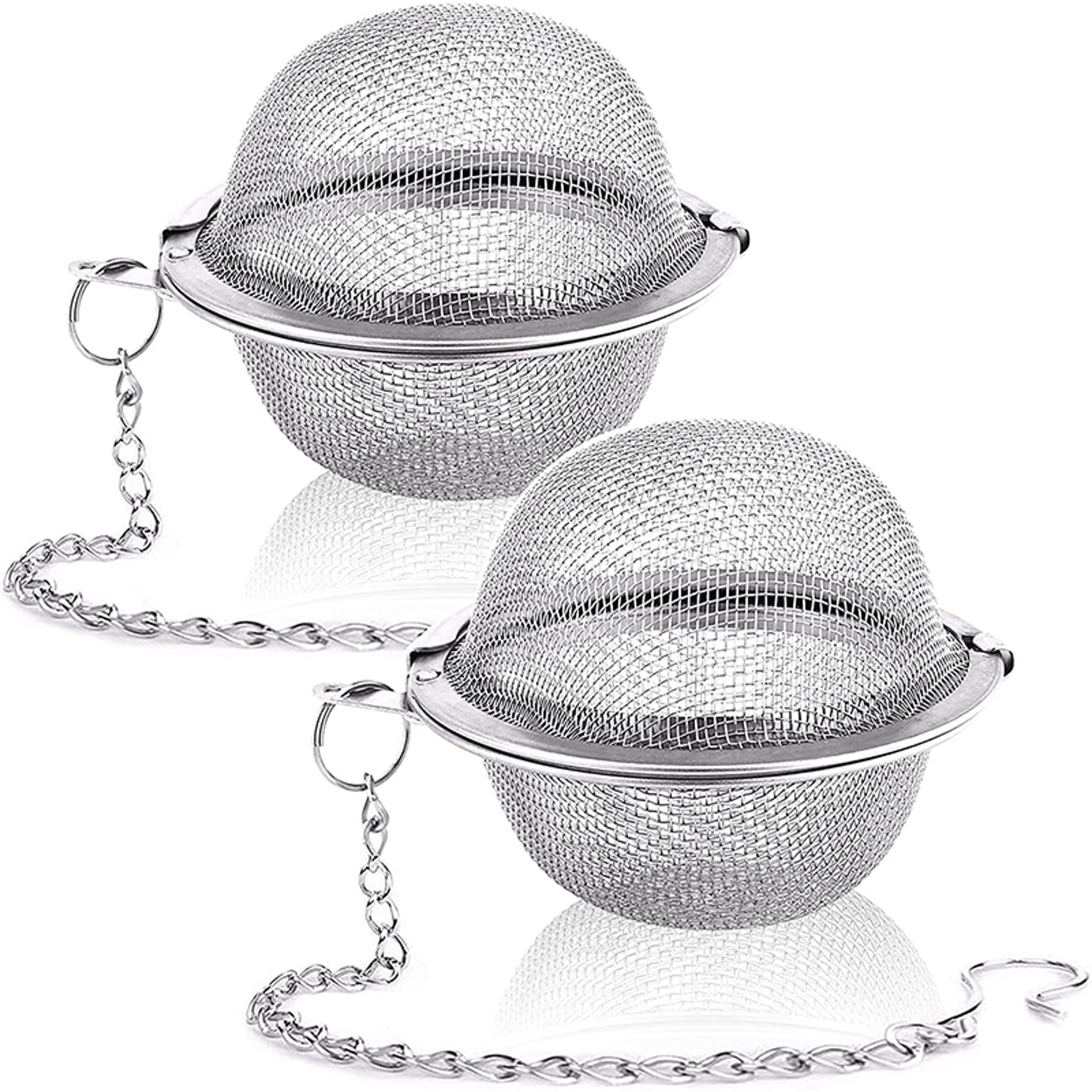 stainless steel tea infuser ball – premium mesh strainer for loose tea & herbal spices