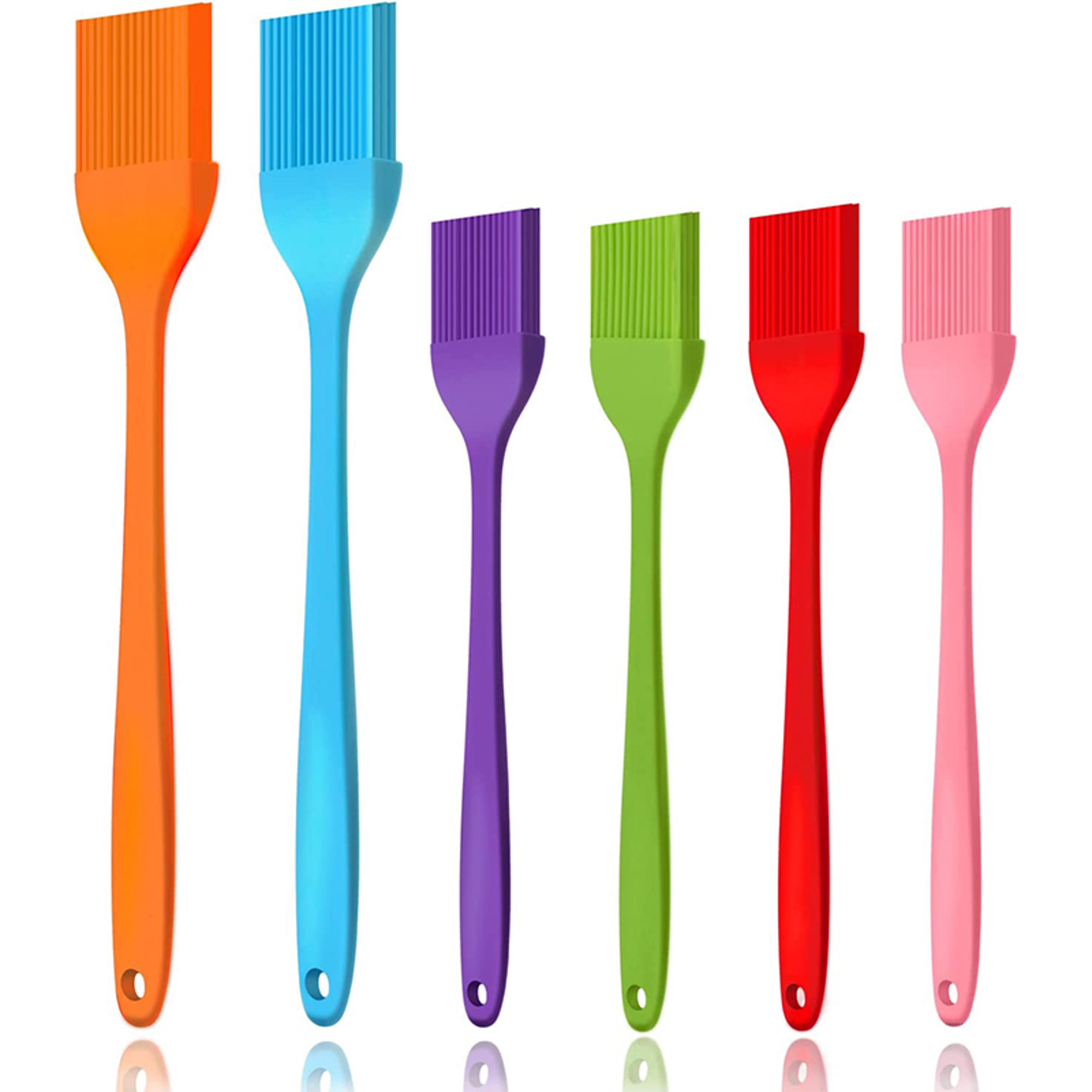 premium silicone basting brush heat resistant pastry brush for bbq baking and grilling