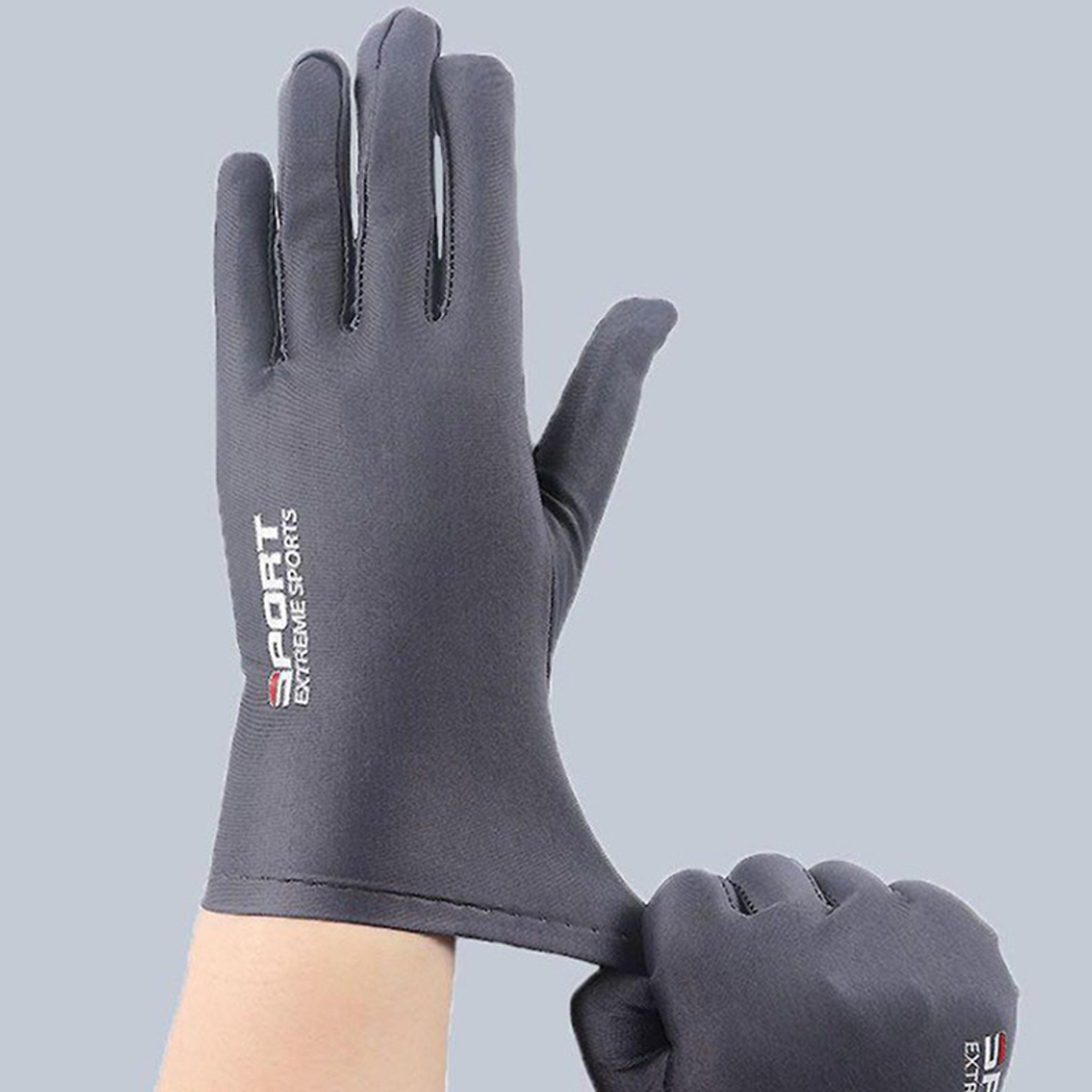 breathable sun protection gloves for men and women – ice silk full finger gloves for driving, fishing, cycling