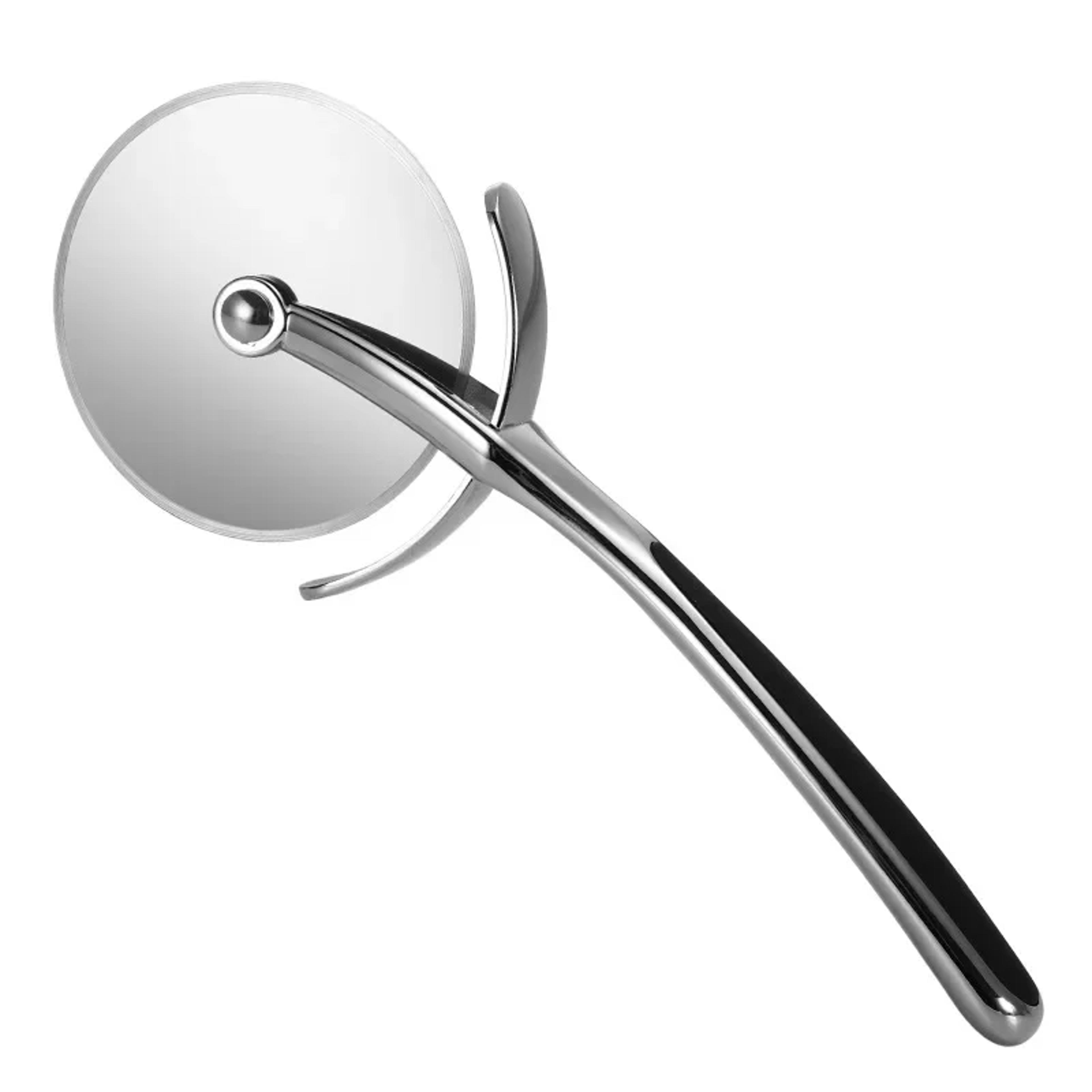 pizza cutter stainless steel wheel with zinc alloy handle - precision slicing tool for pizzas, cakes, and breads