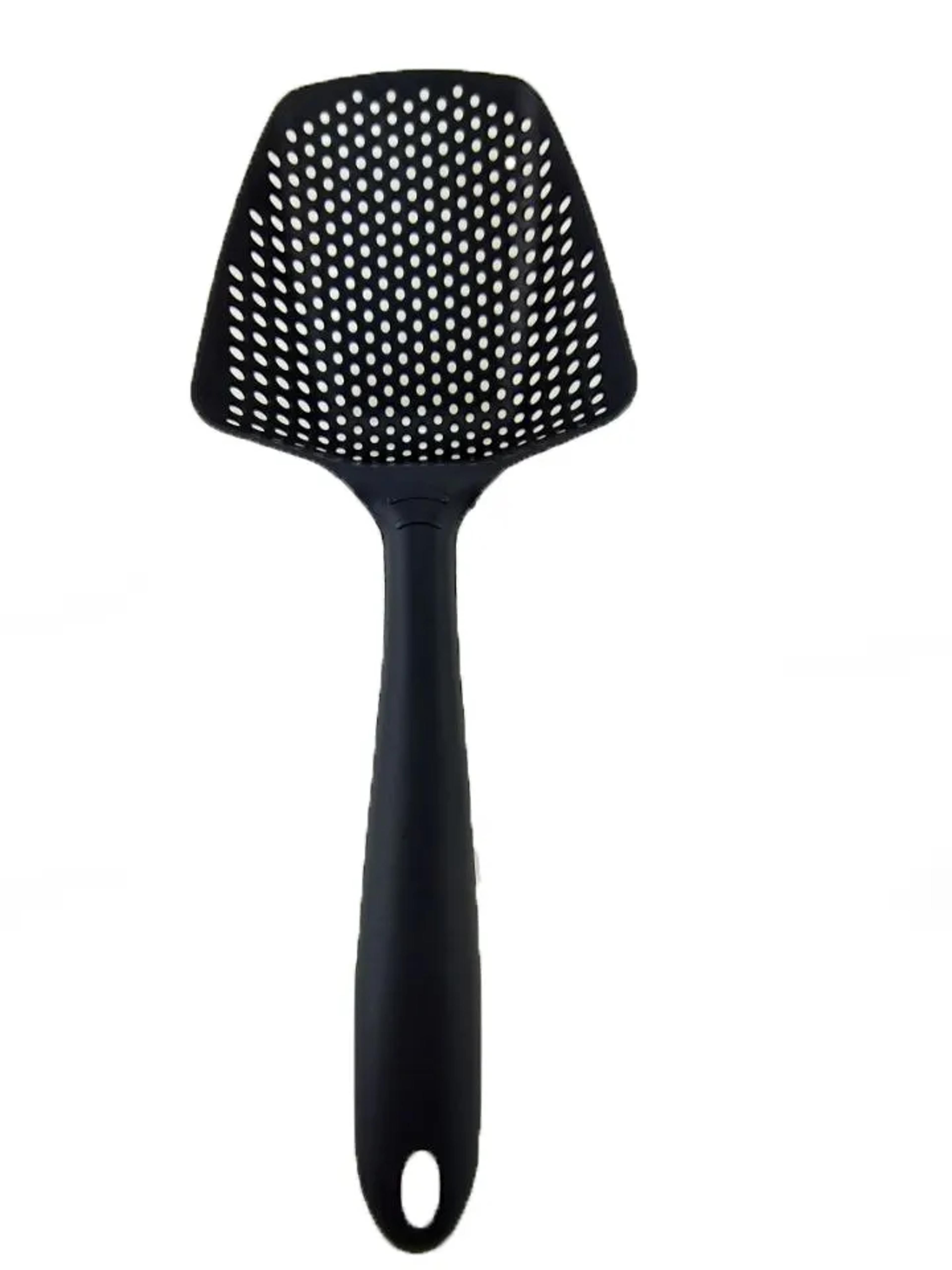 plastic strainer scoop colander – multi-functional kitchen spoon for draining vegetables, pasta & more