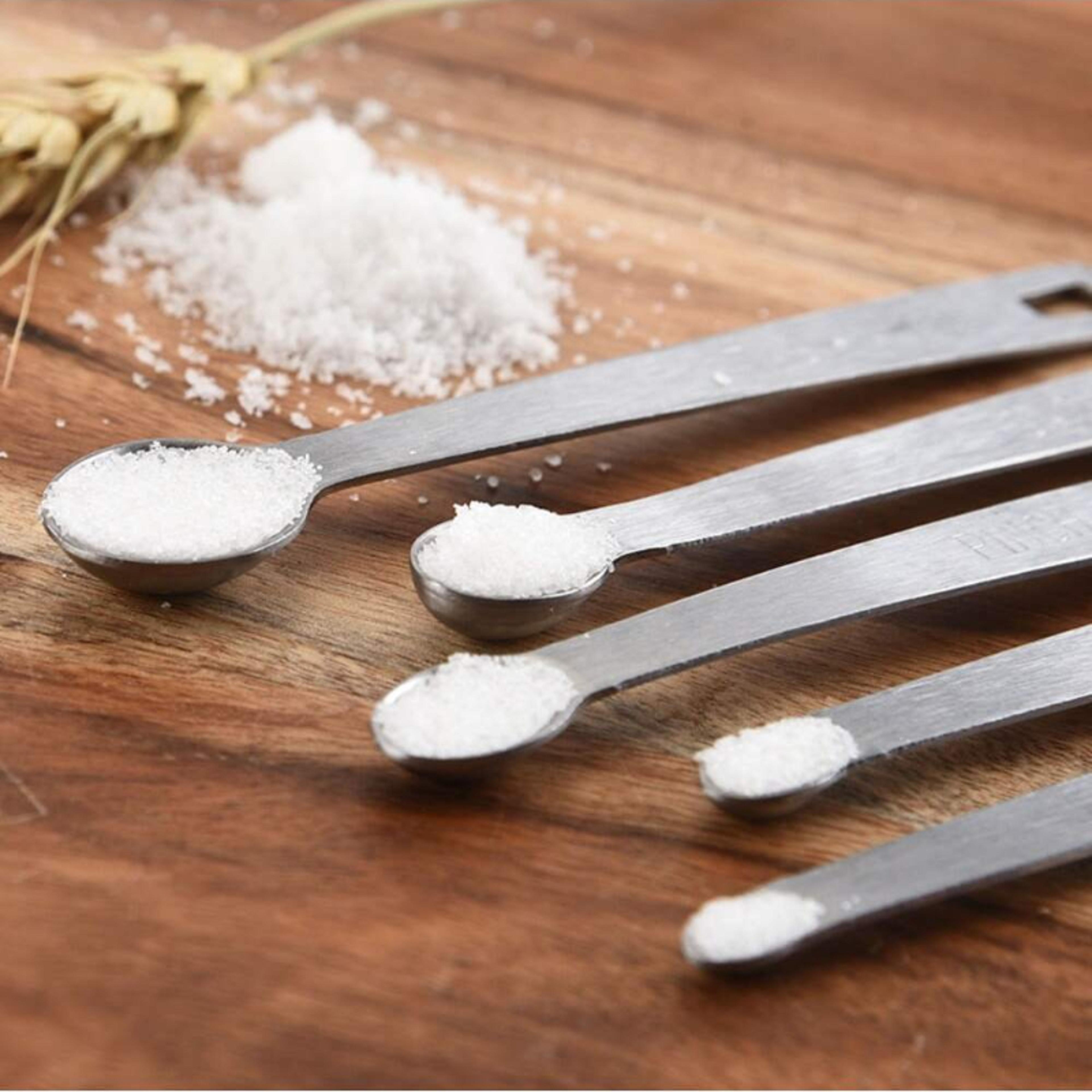 mini stainless steel measuring spoon set for baking and cooking - versatile spoon set for tea, coffee, and seasoning