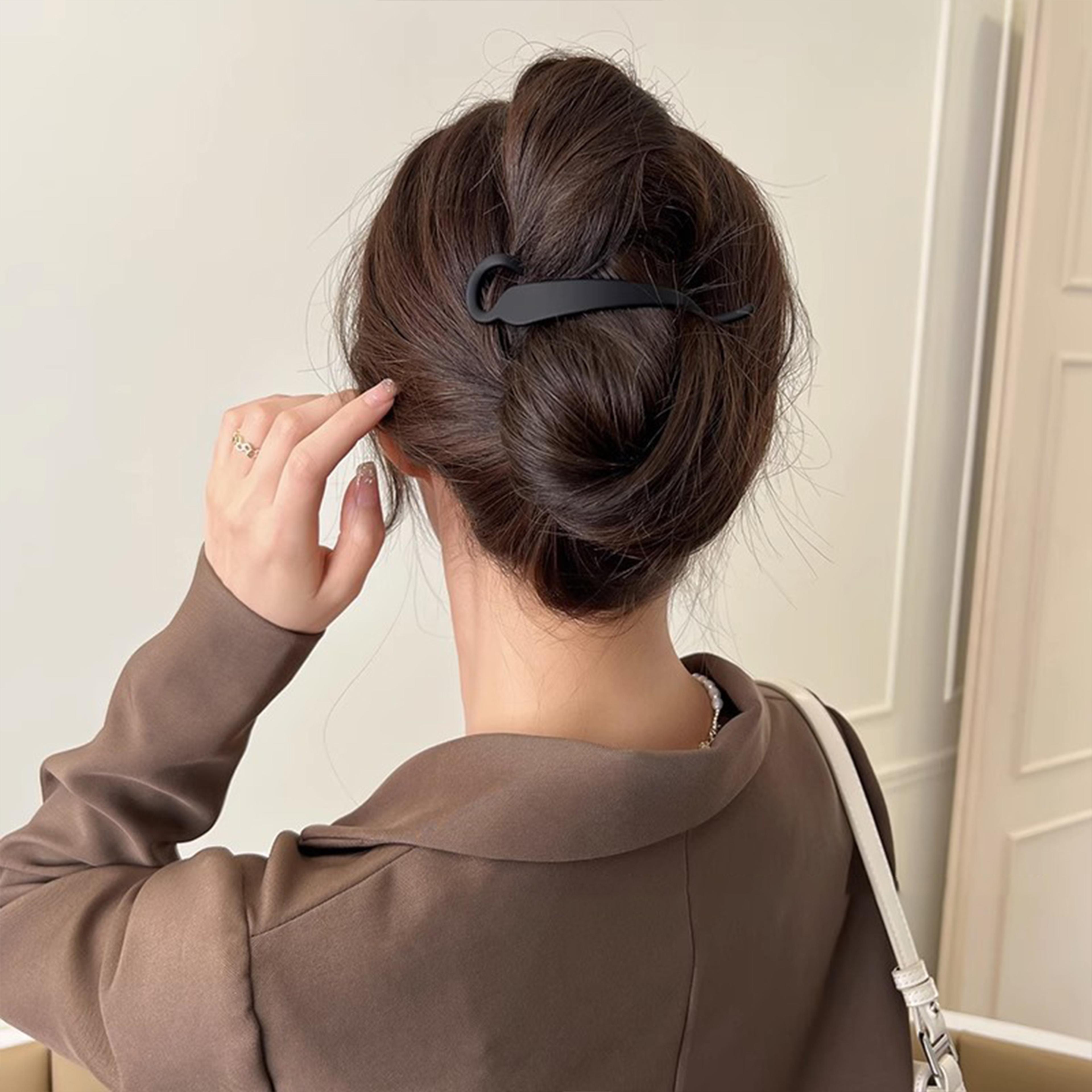 elegant vertical ponytail hair clip – simple fashion banana clip for womens hair accessories