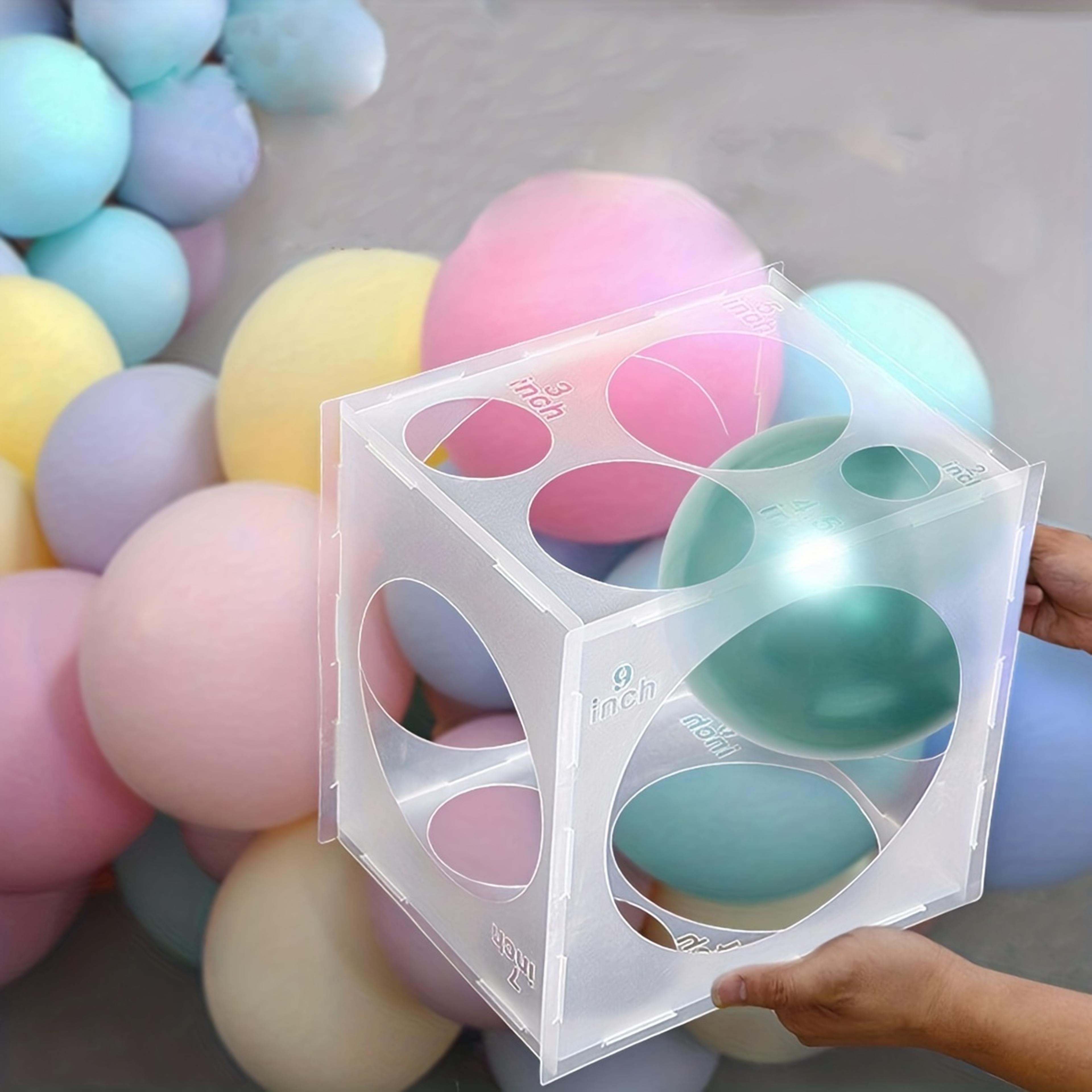 holiday wedding party balloon size measuring box – smooth design with flexible buckle, wont hurt balloons