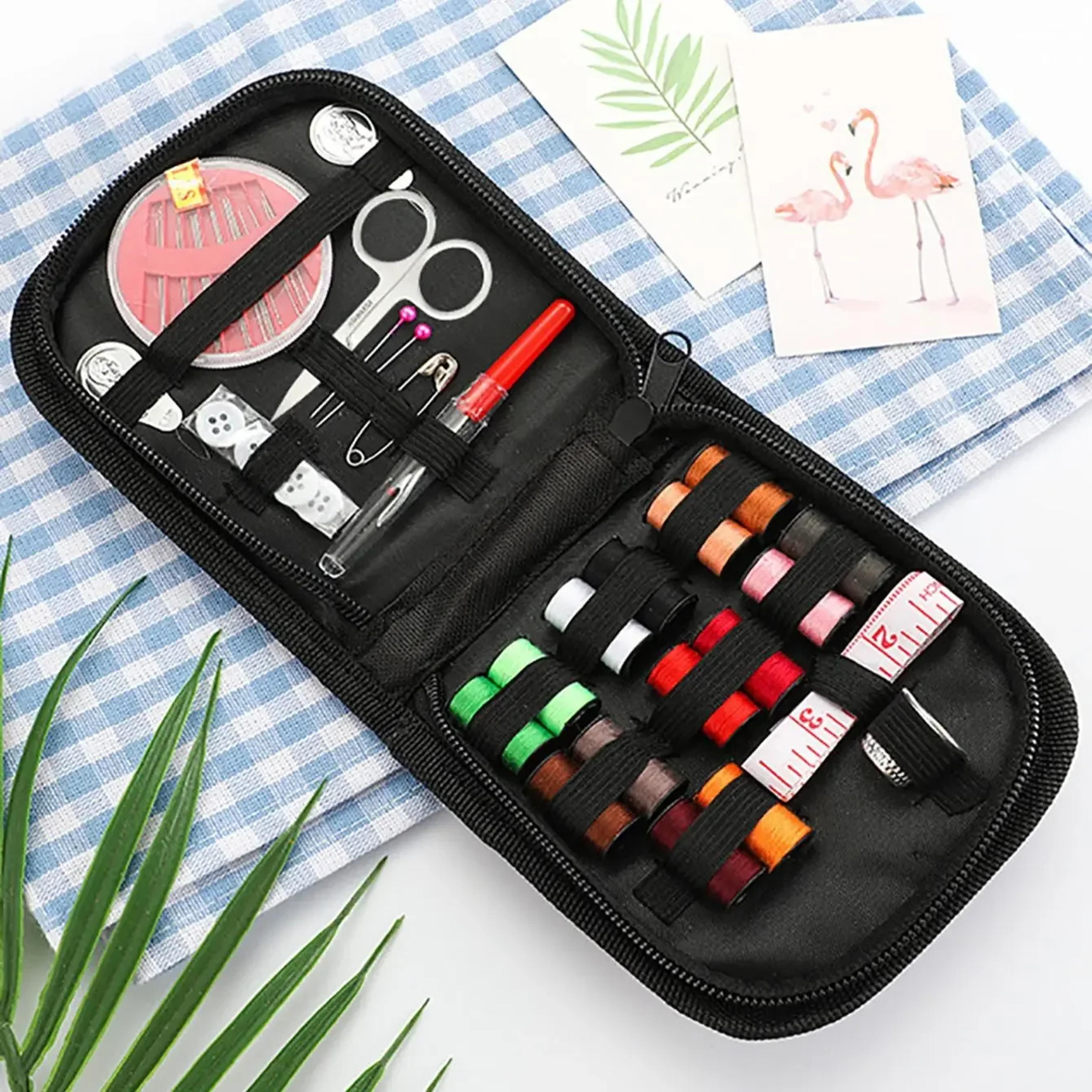 sewing kit for adults, complete hand sewing starter set for beginners, travel, perfect for diy, crafting, and mending