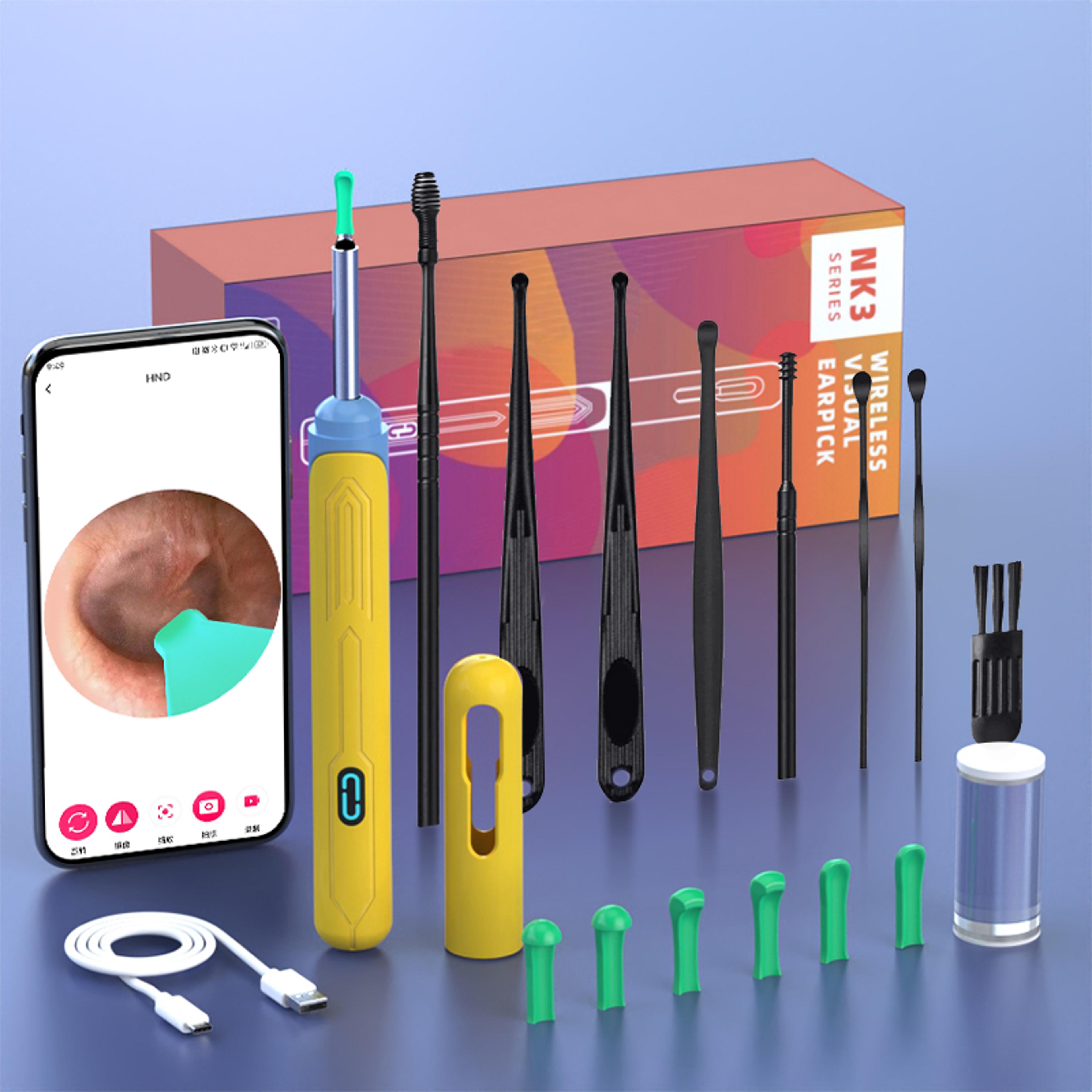 ear cleaner with camera set usb c charging ear wax removal tool for clear ears