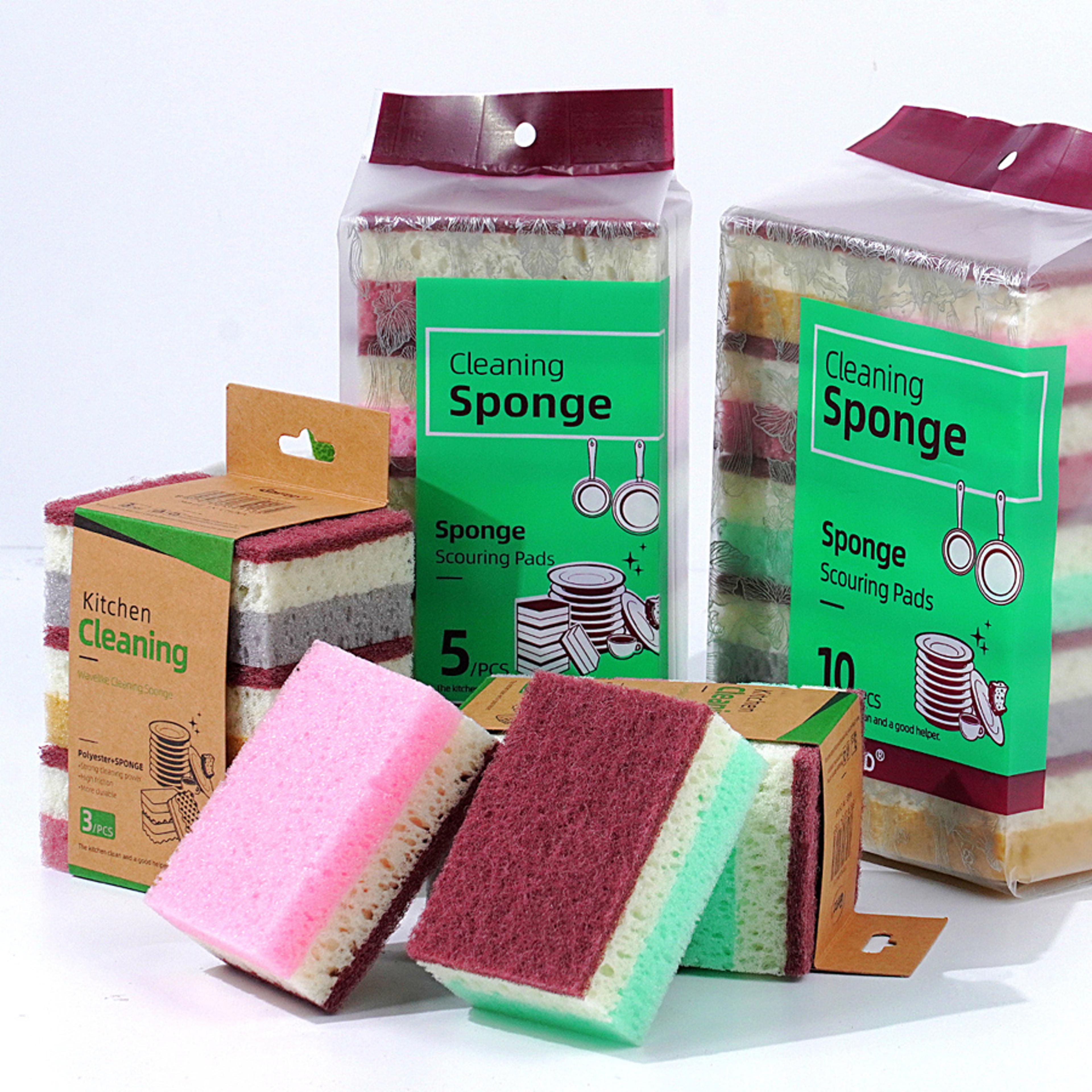 high density dishwashing sponge cloth non grease kitchen cleaning sponge