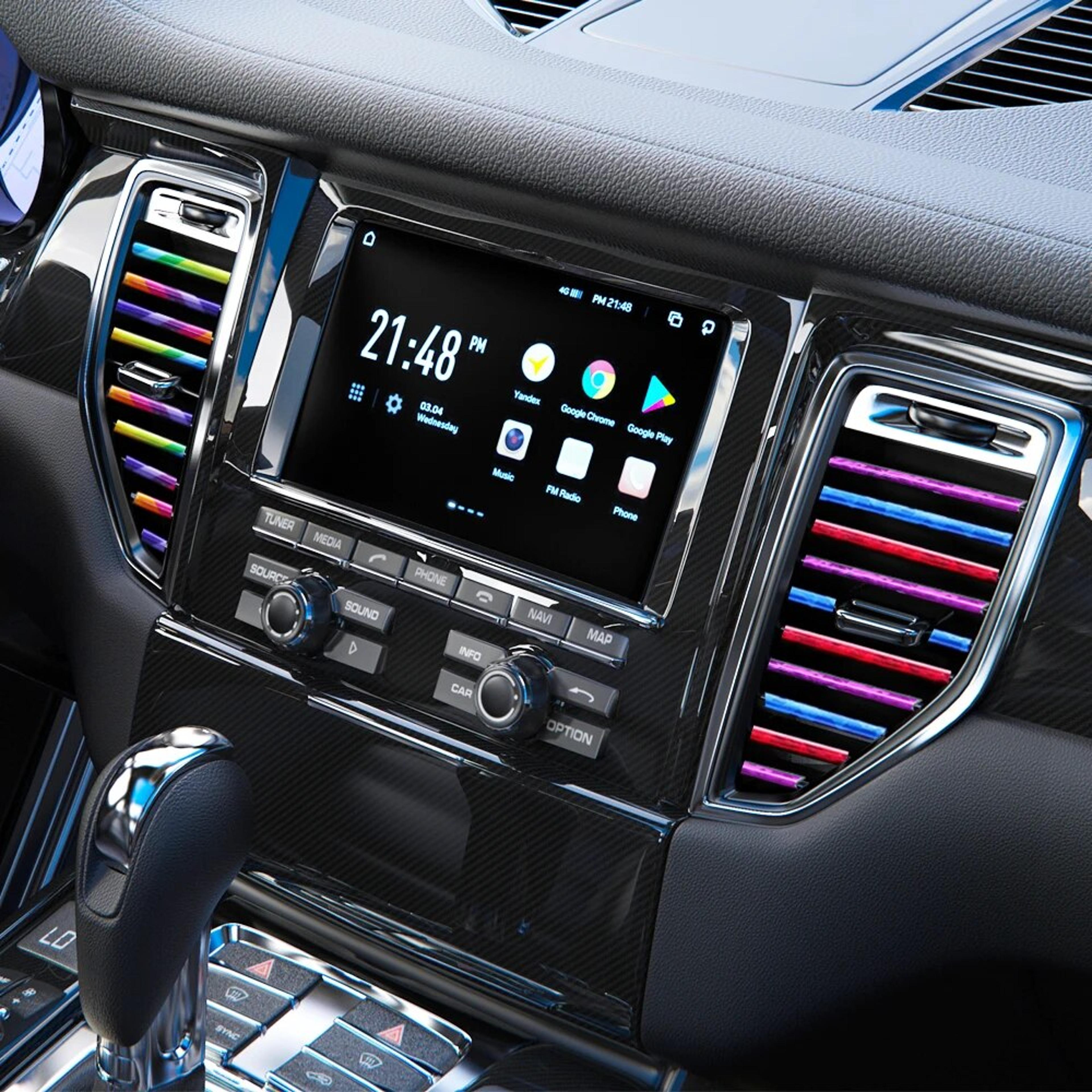 car air conditioner outlet trim strips u shape moulding protector for car styling & door edge corner protection