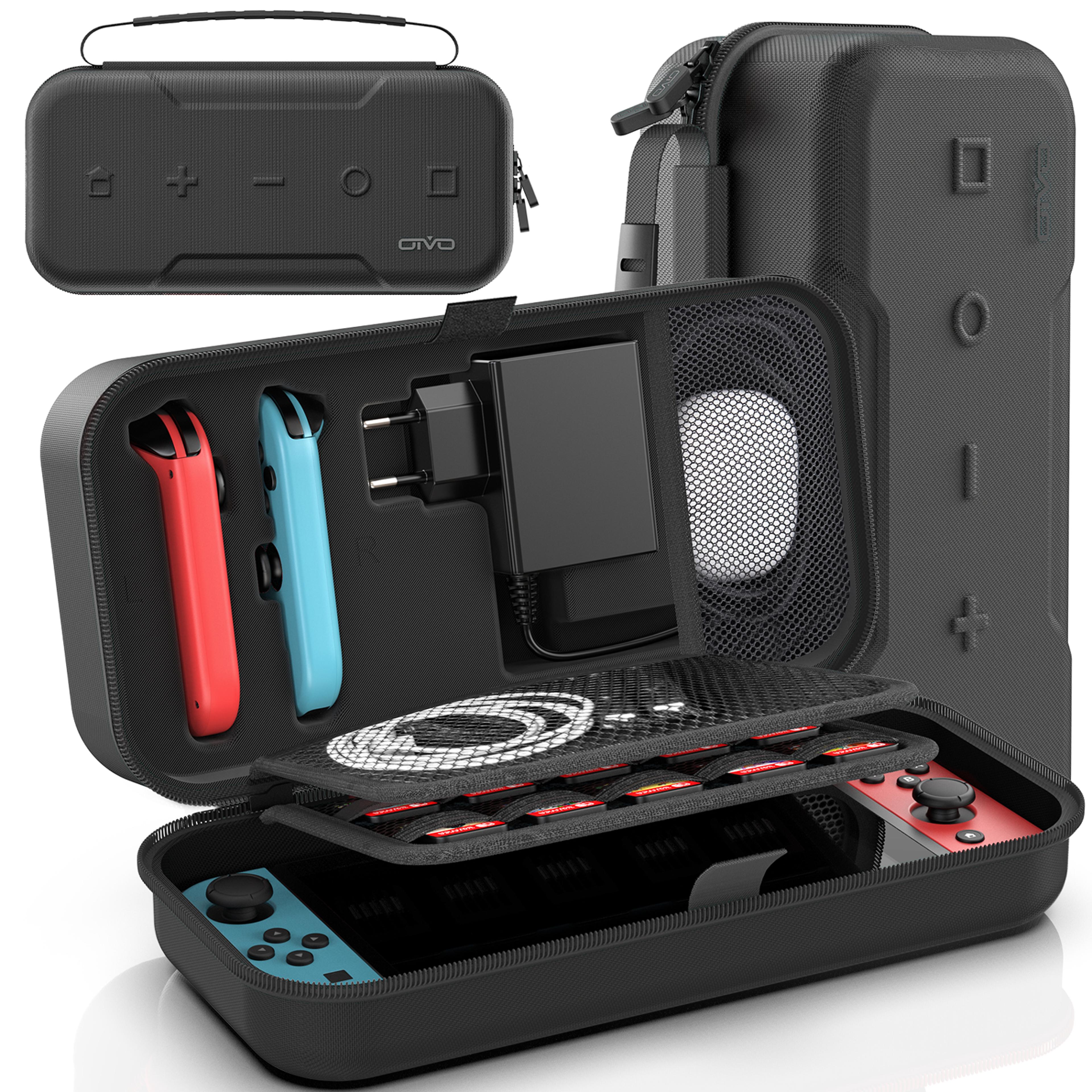 large storage bag for switch waterproof travel carrying case for n switch oled anti scratch protective organizer