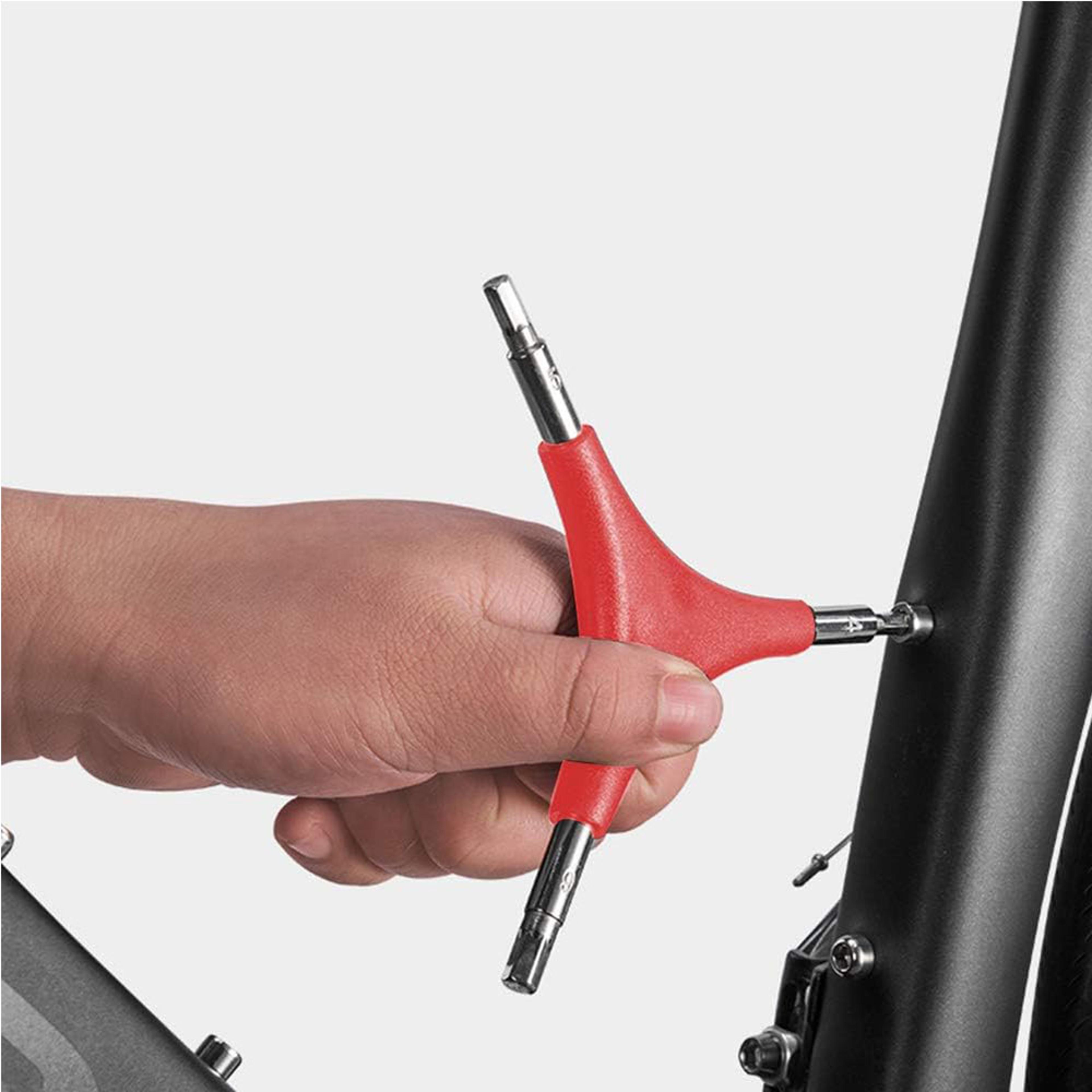 hex wrench set for outdoor cycling & bike maintenance durable way tool with red handle