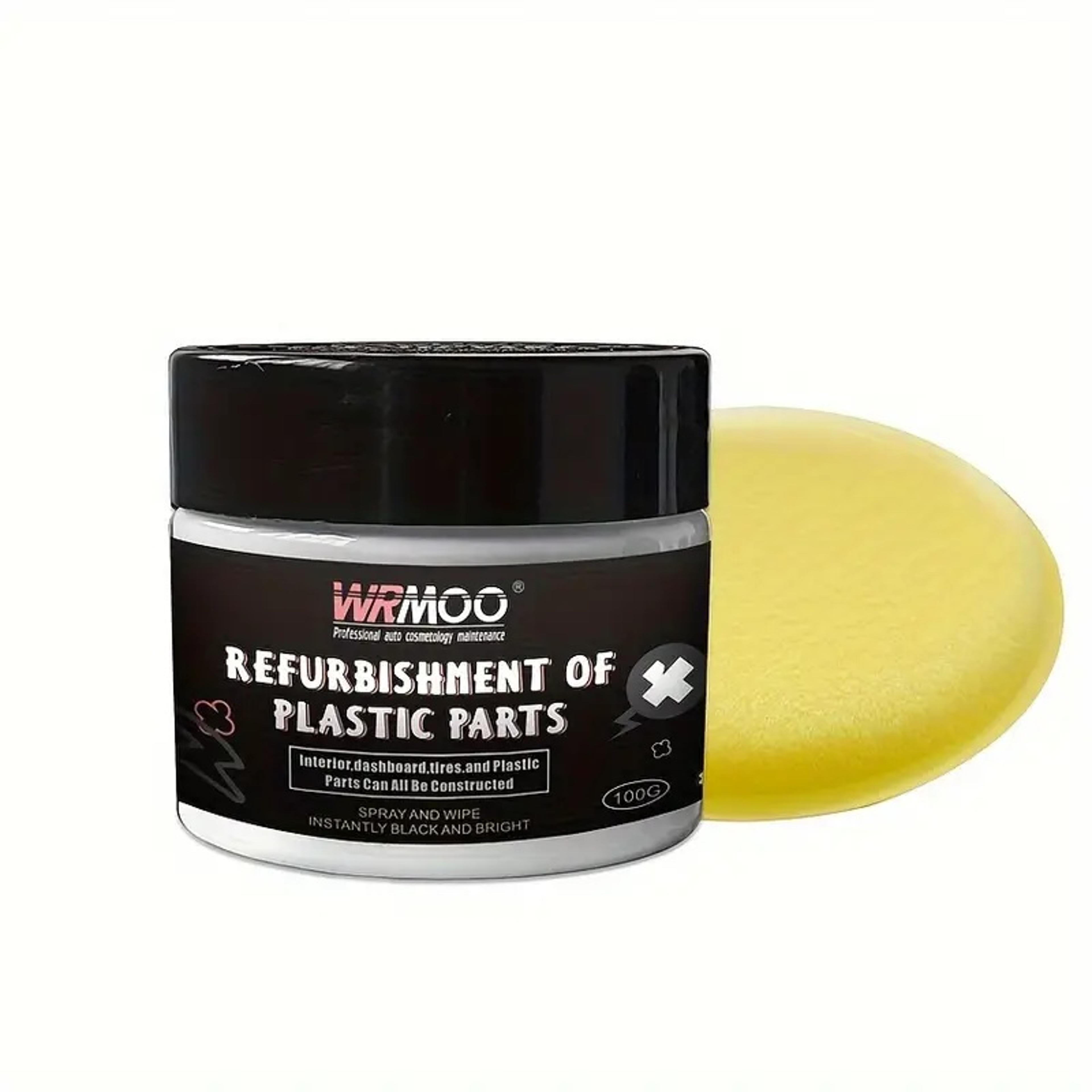 car plastic restorer back to black gloss polish & leather cleaner for auto plastic, leather, and more