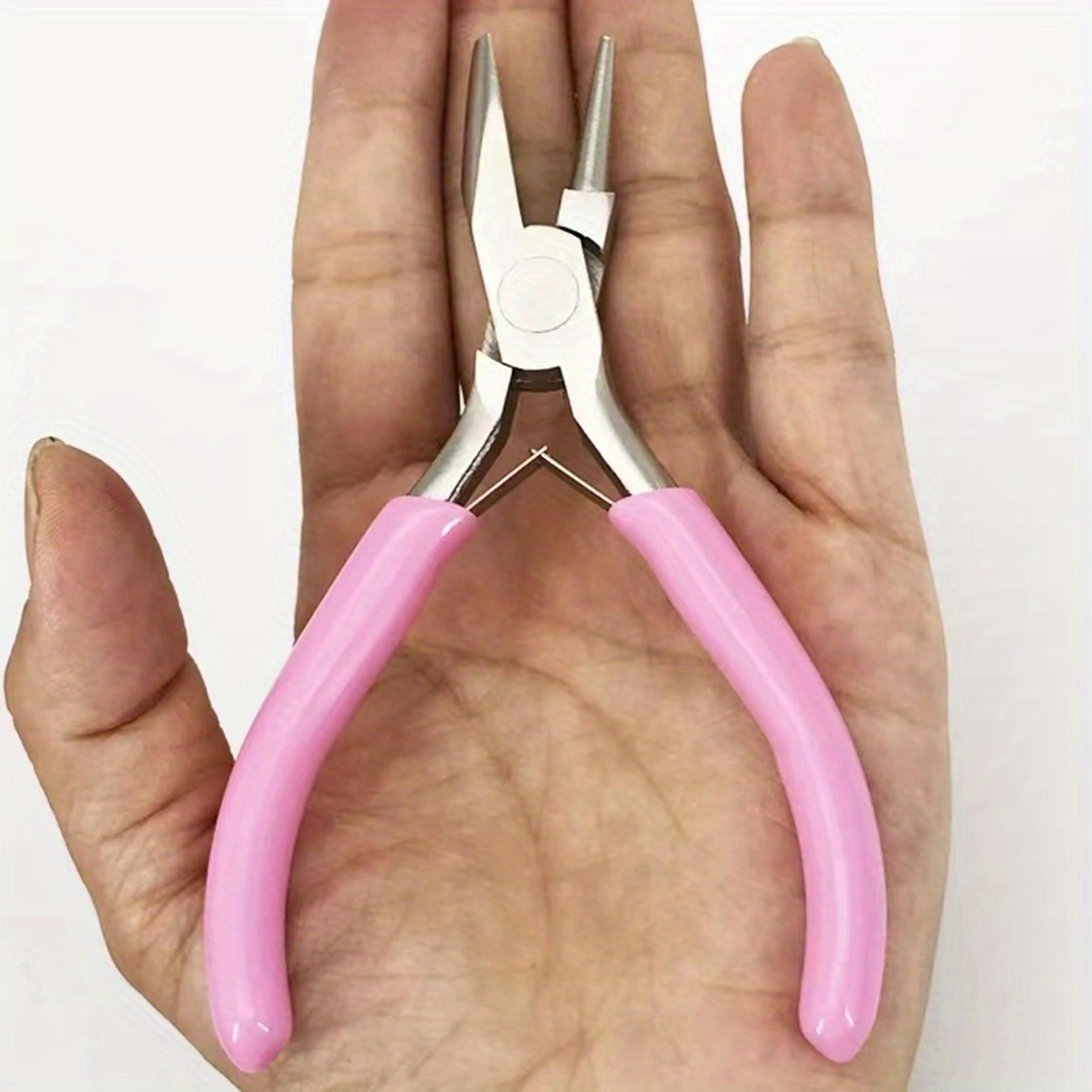 precision round concave pliers for jewelry making mini wire loop tool for diy projects