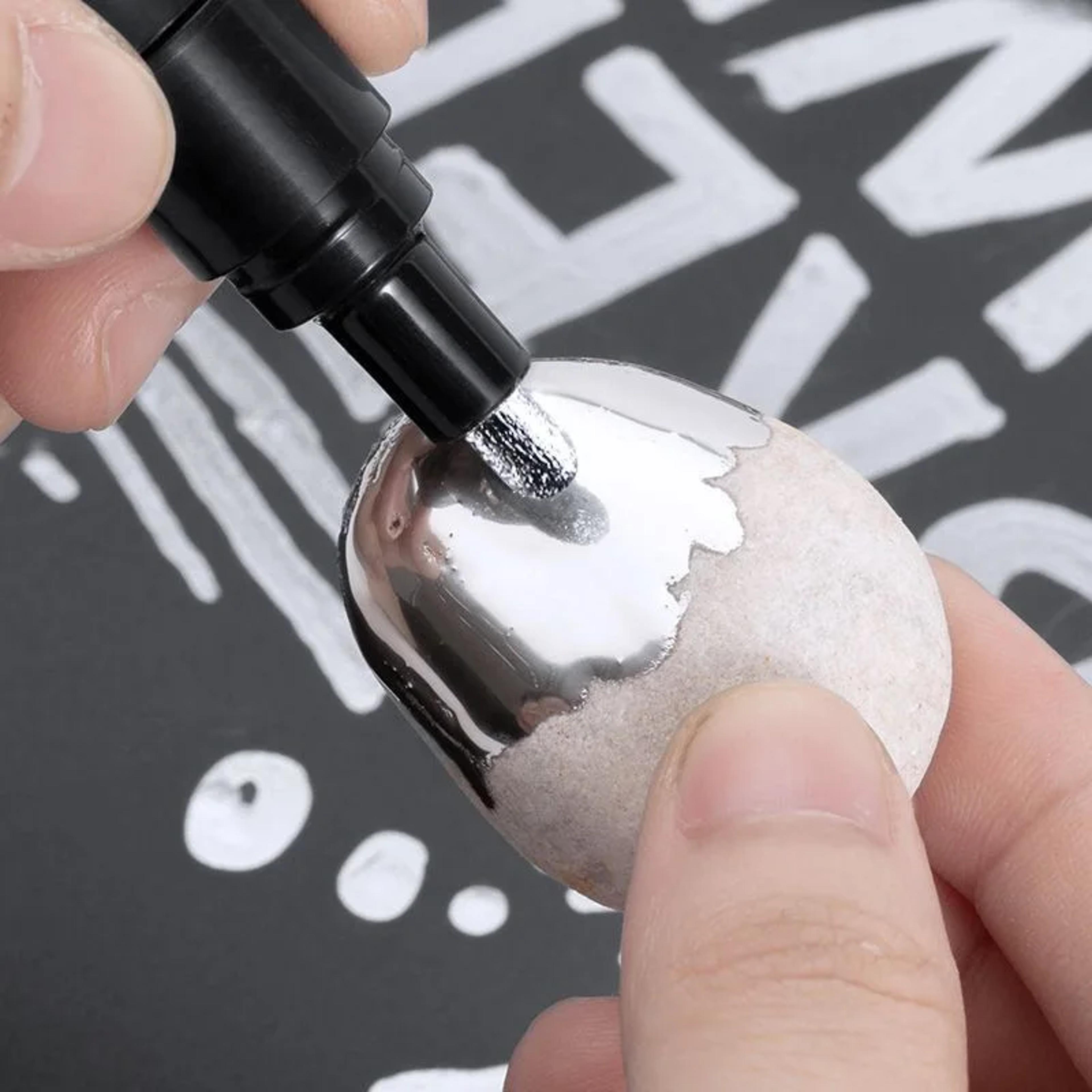 diy reflective paint pens for mirror art chrome, gold, silver, copper signature markers for car craftwork