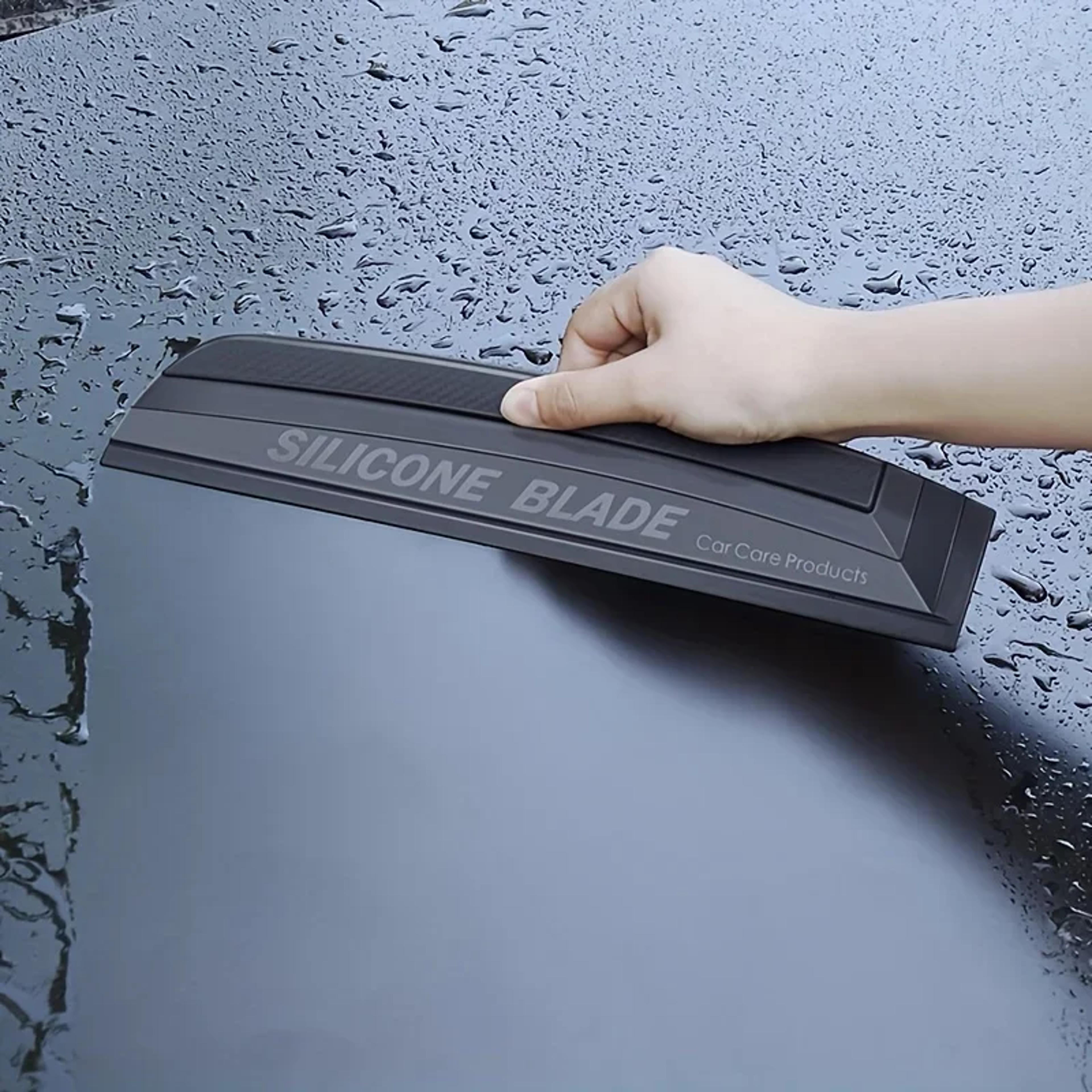 non scratch soft silicone car window squeegee wiper perfect for drying & cleaning