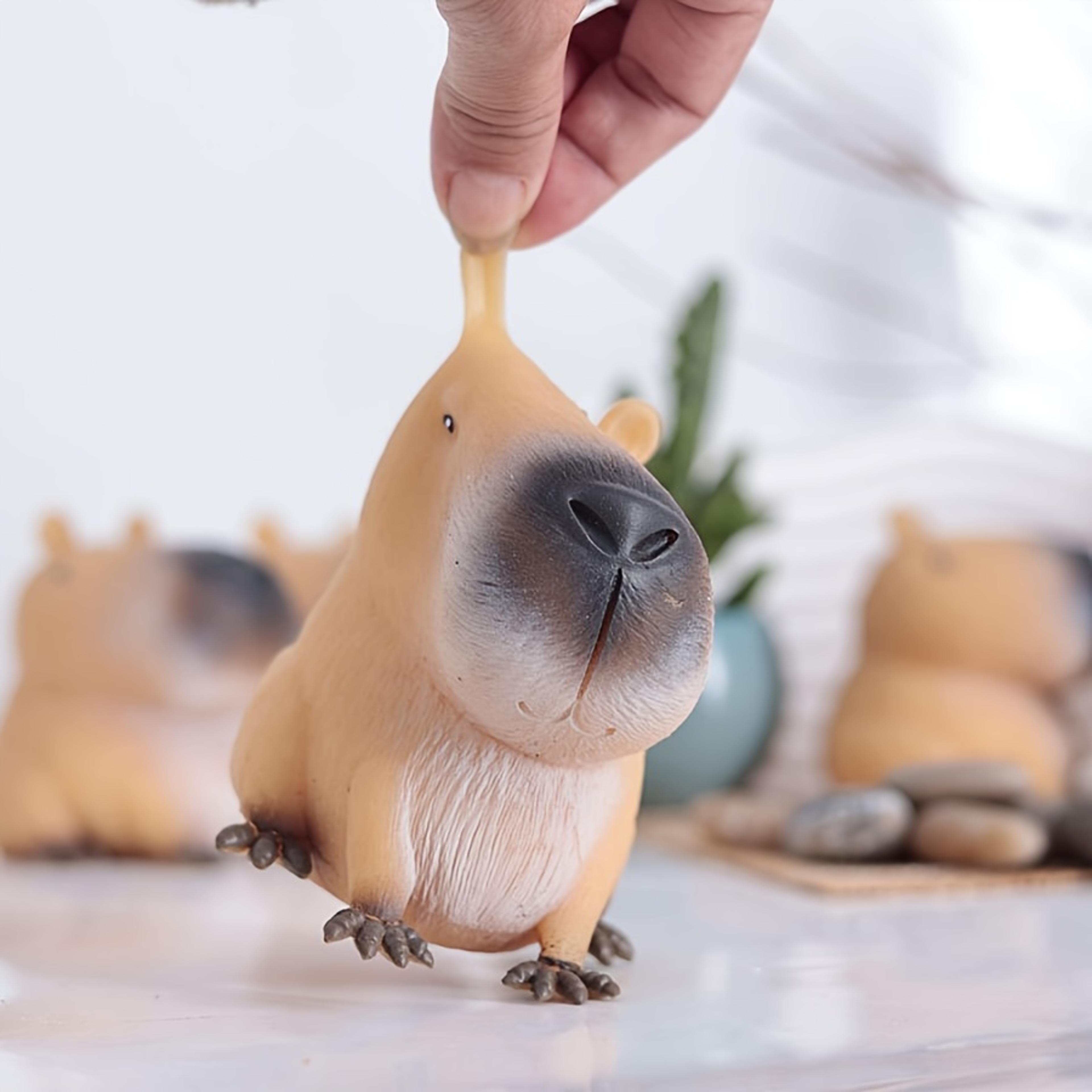 capybara relax squeeze toy quick rebound, durable tpr material, fun animal design for stress relief