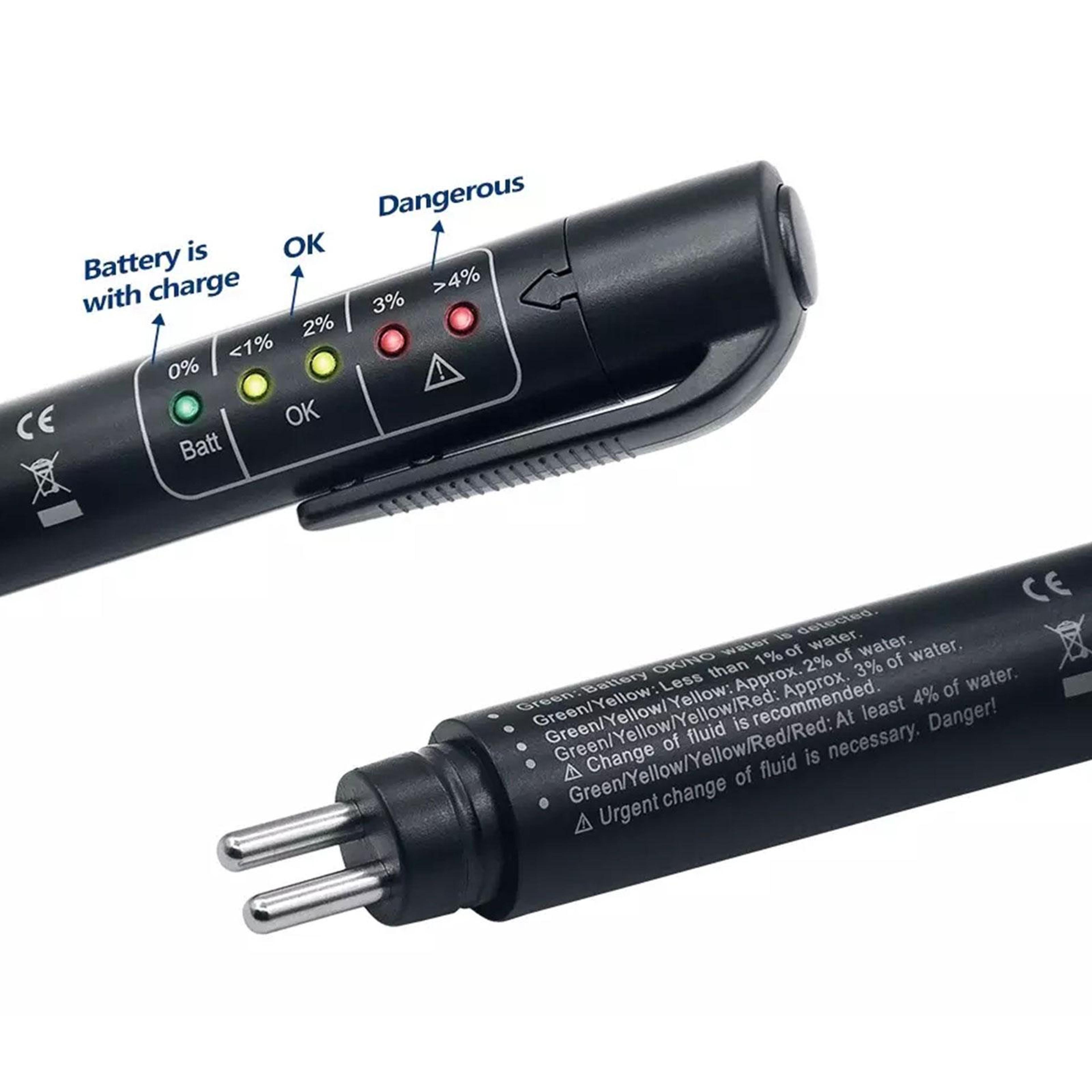brake fluid tester with led indicator accurate automotive oil quality tester for safe driving