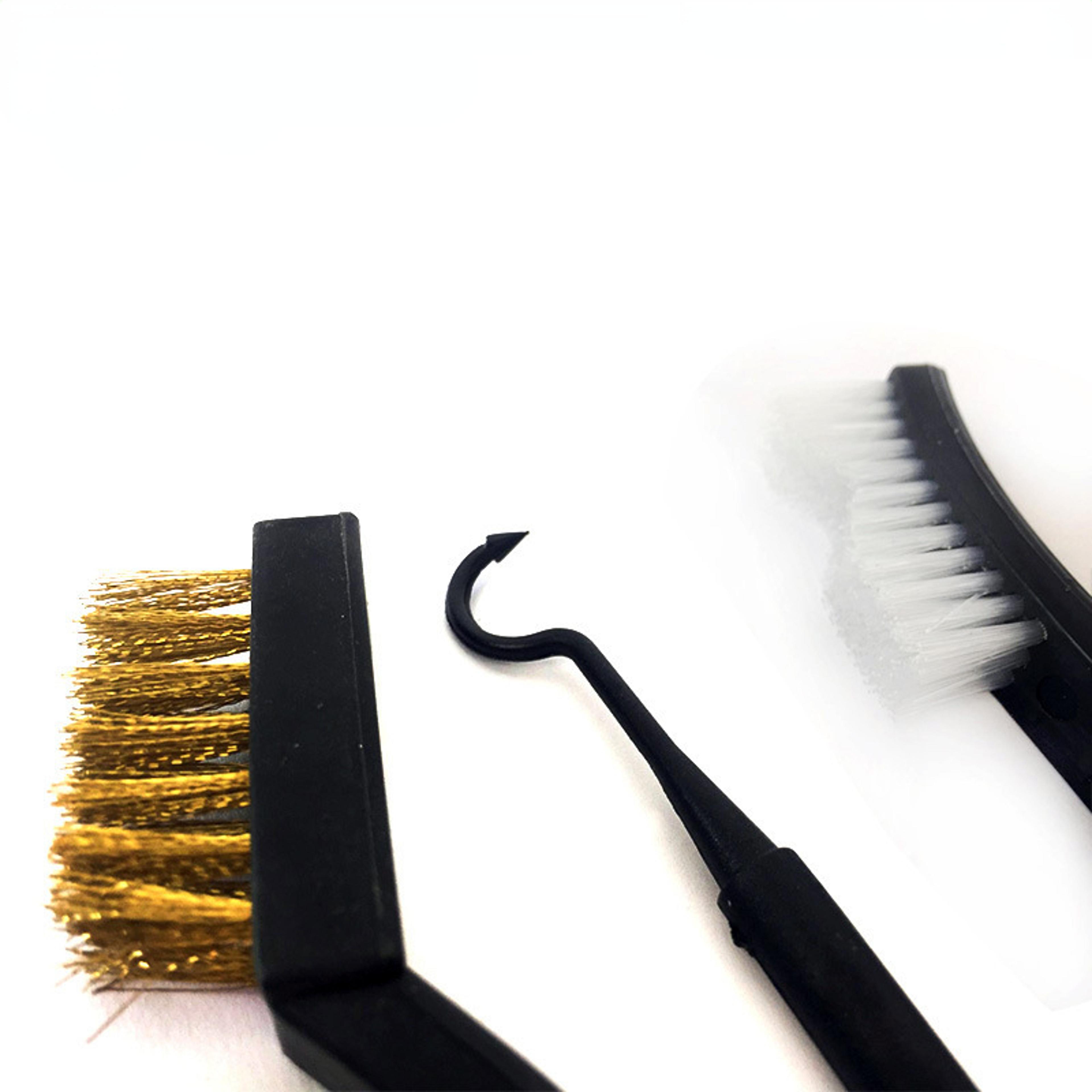 universal gun cleaning kit heavy duty wire brush set with nylon picks for tactical & rifle maintenance