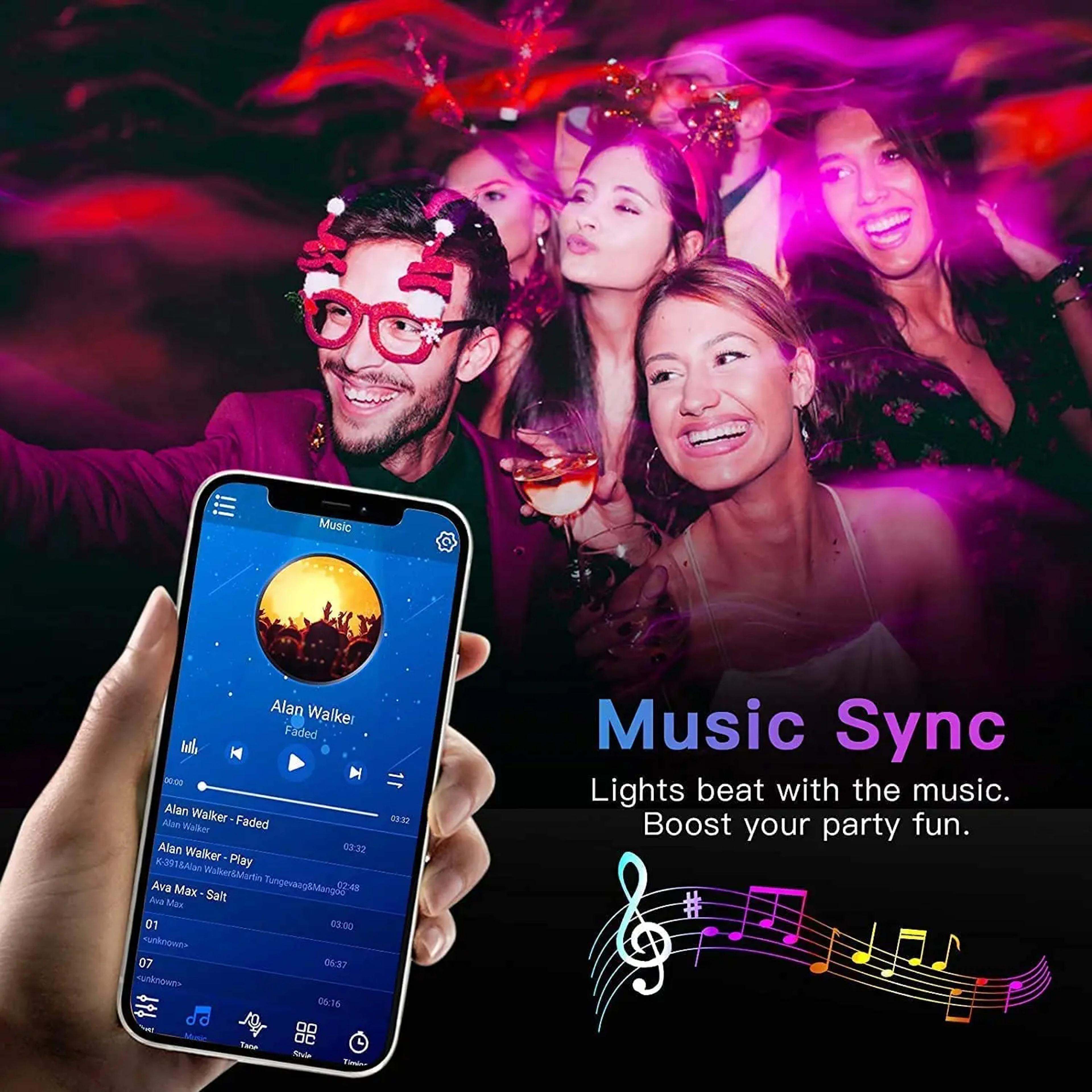 smart bluetooth led strip lights flexible rgb backlights for tv & home decor with app control