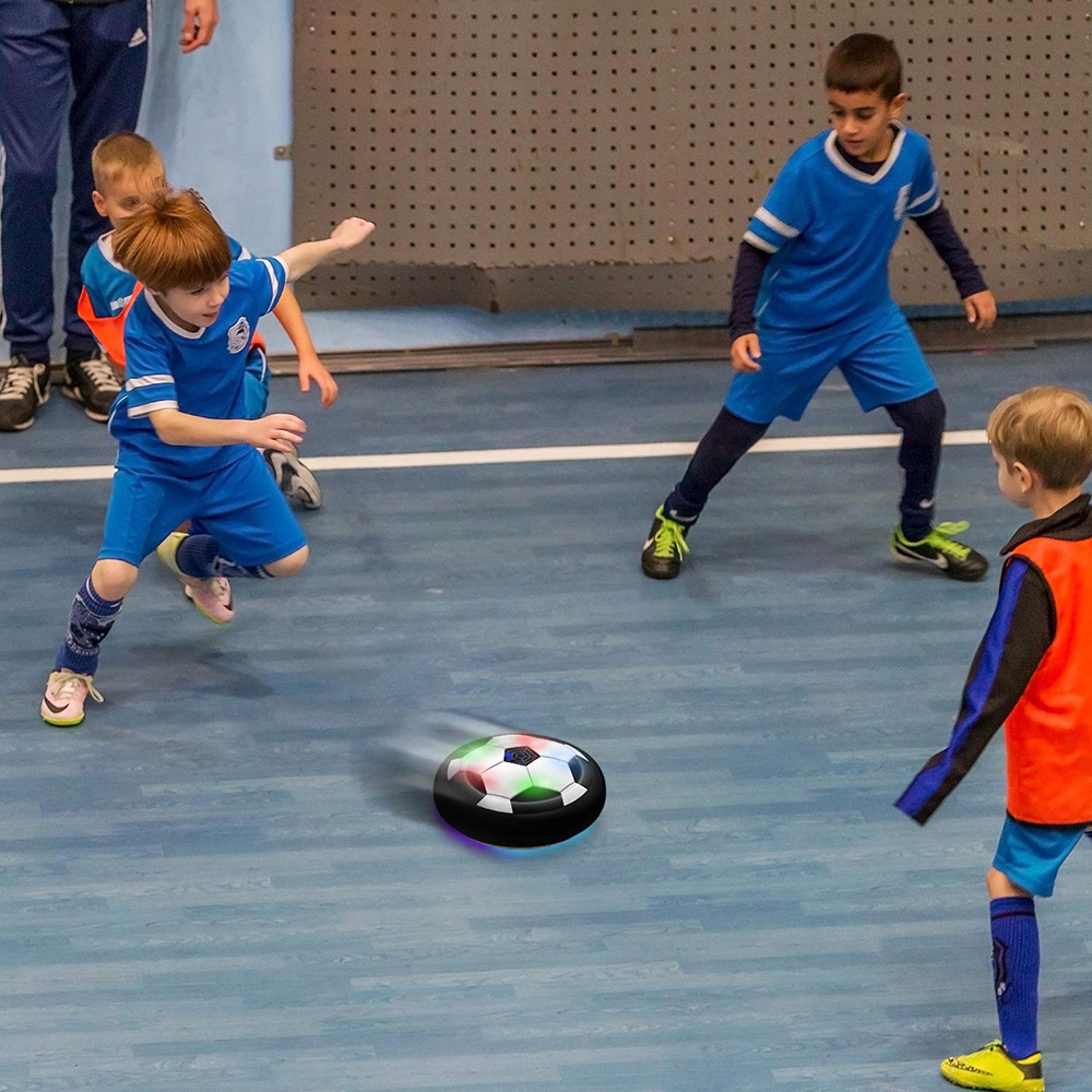 hover soccer ball for kids led light & music floating football toy for indoor & outdoor play