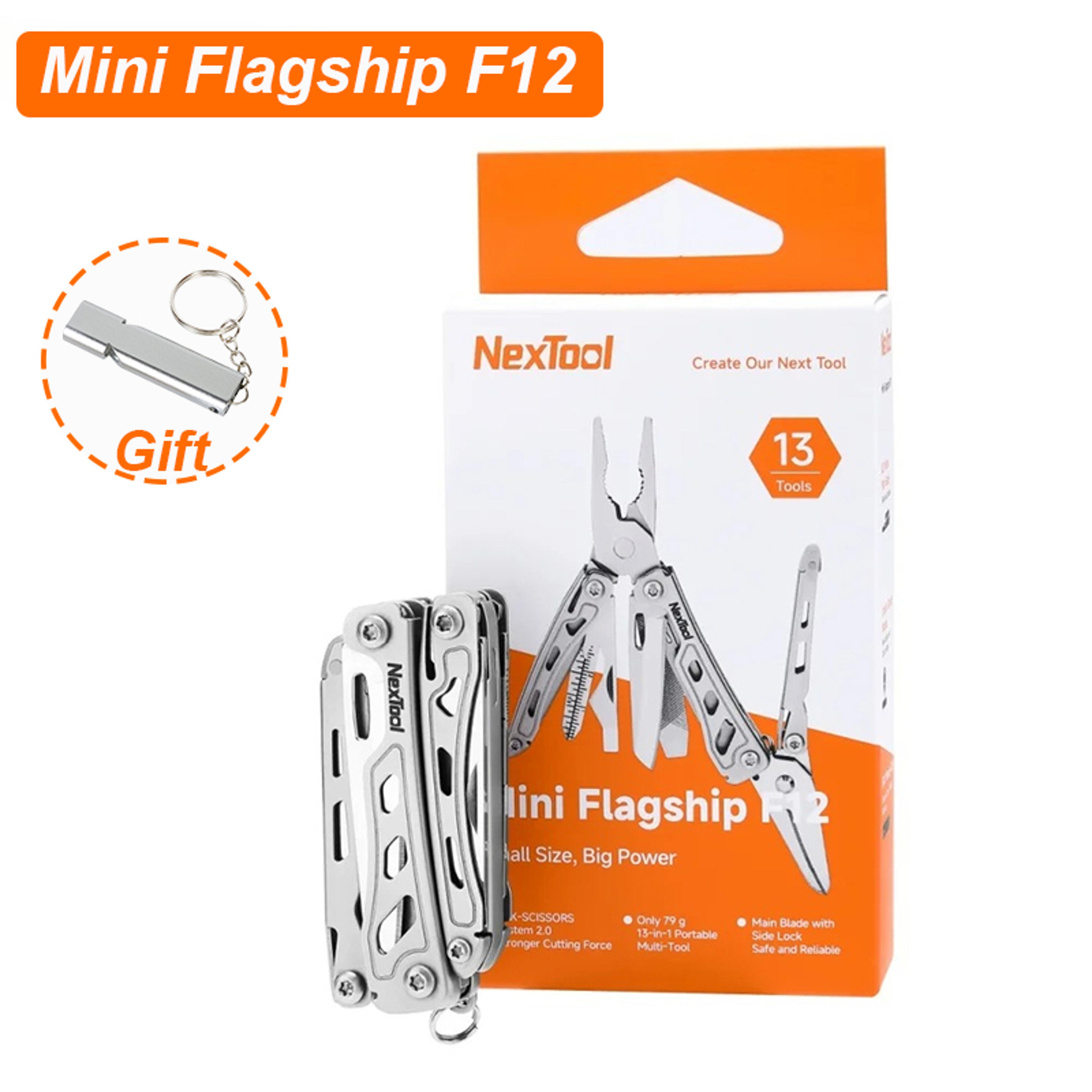 mini flagship multi tool folding edc tool compact, durable screwdriver, pliers, file & ruler for outdoor adventure