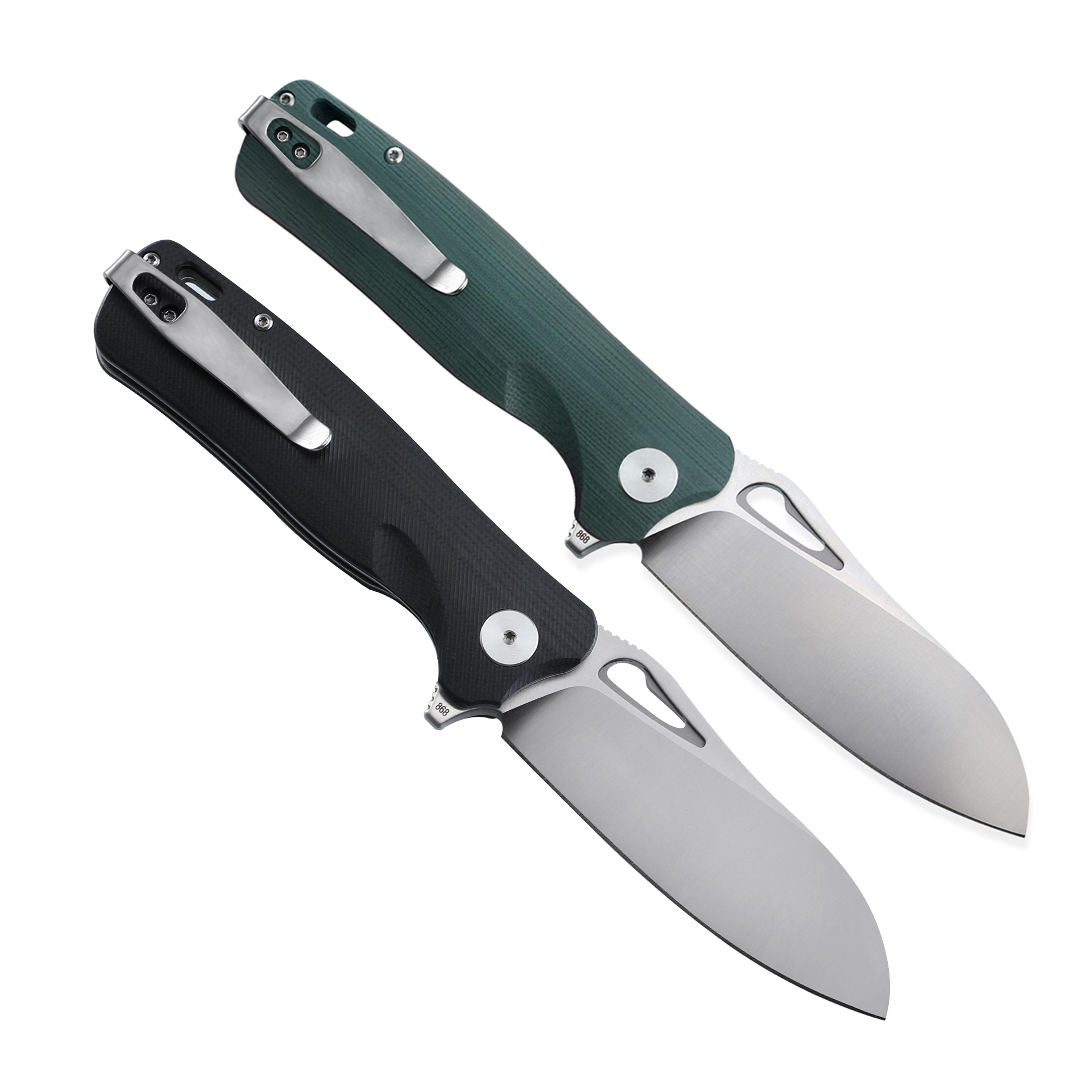 petrified fish dc folding knife urable steel pocket knife for camping, fishing, and tactical hunting