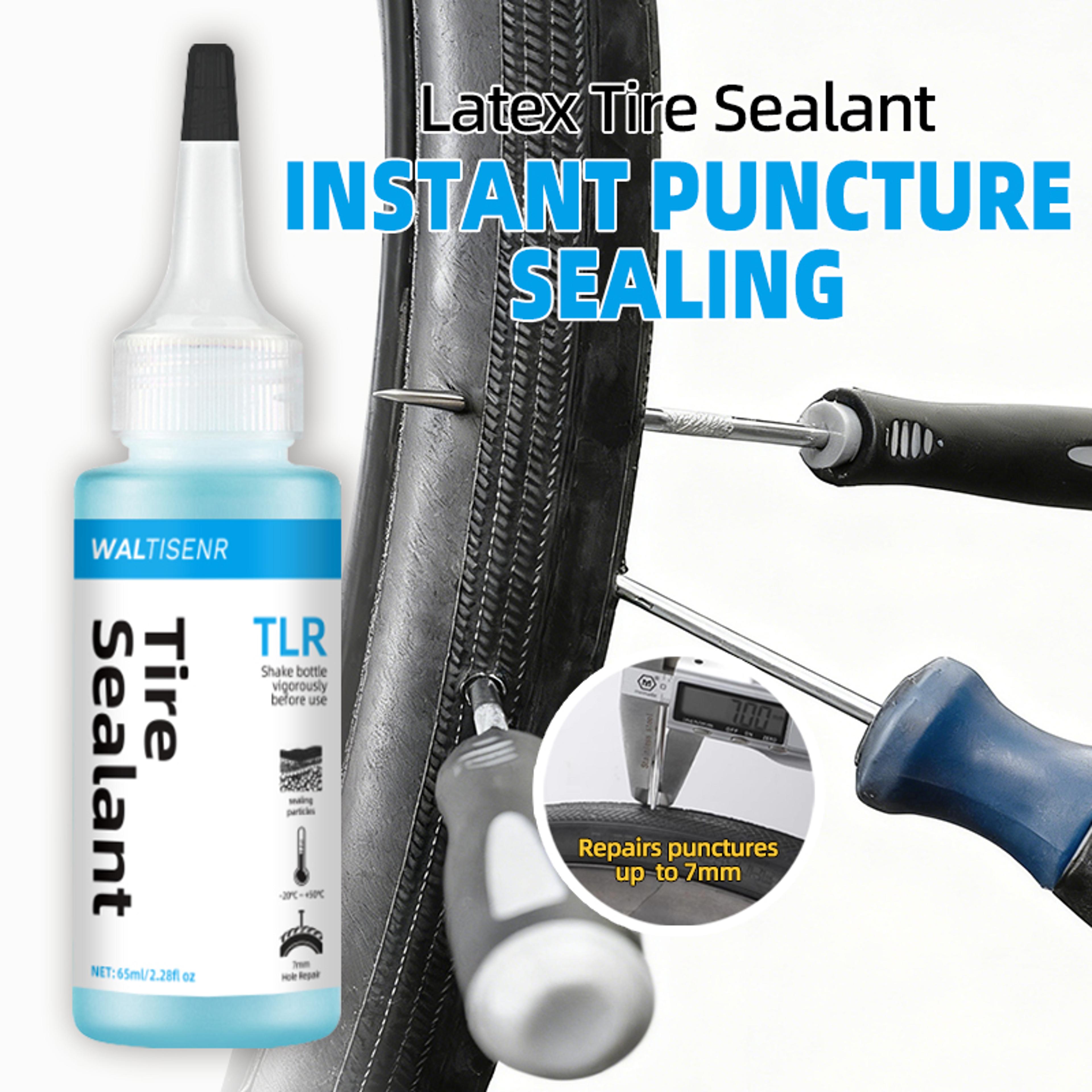 tire sealant latex puncture repair fluid for tubeless tires, sealing particles for quick leak repair