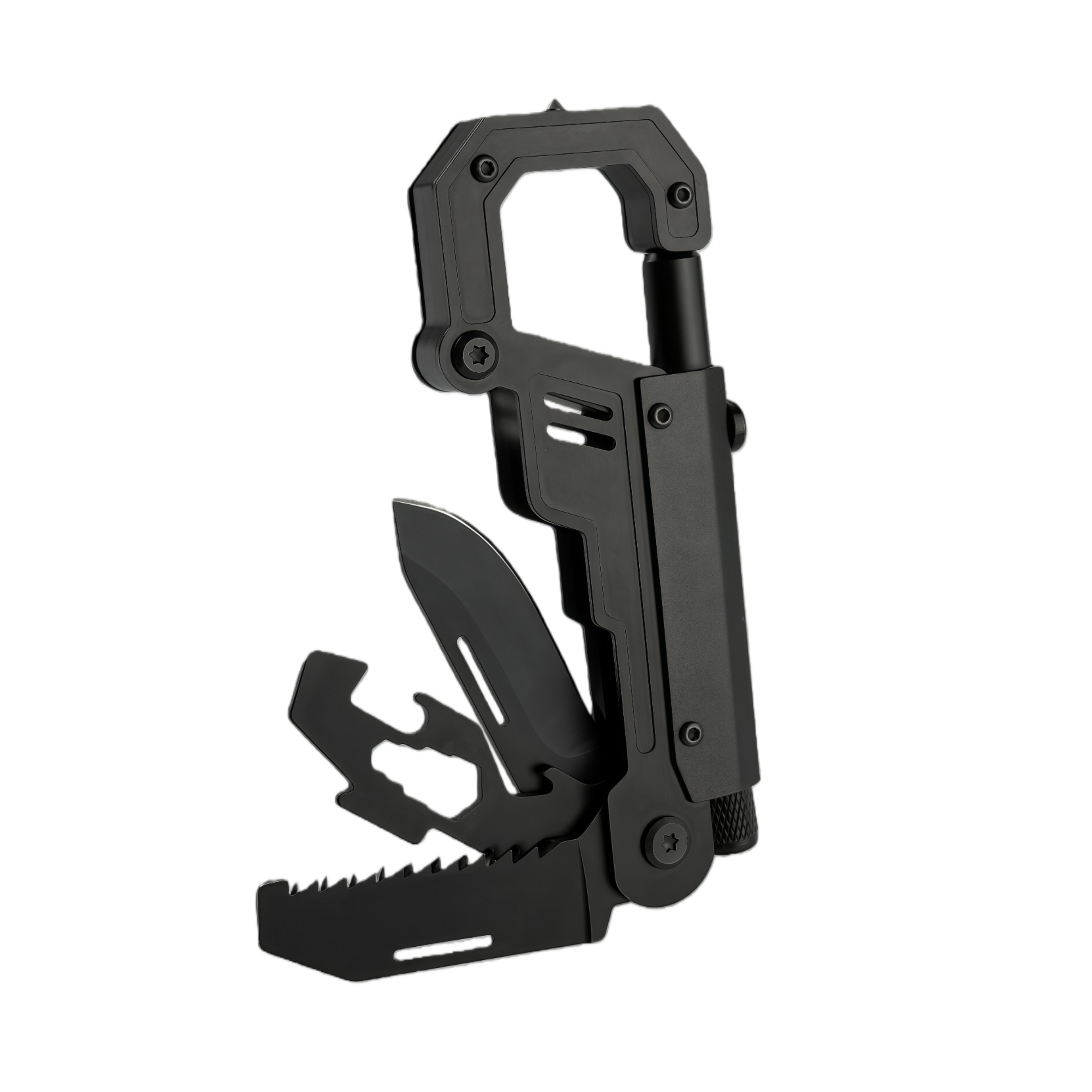 multifunctional carabiner knife edc tool for outdoor adventures