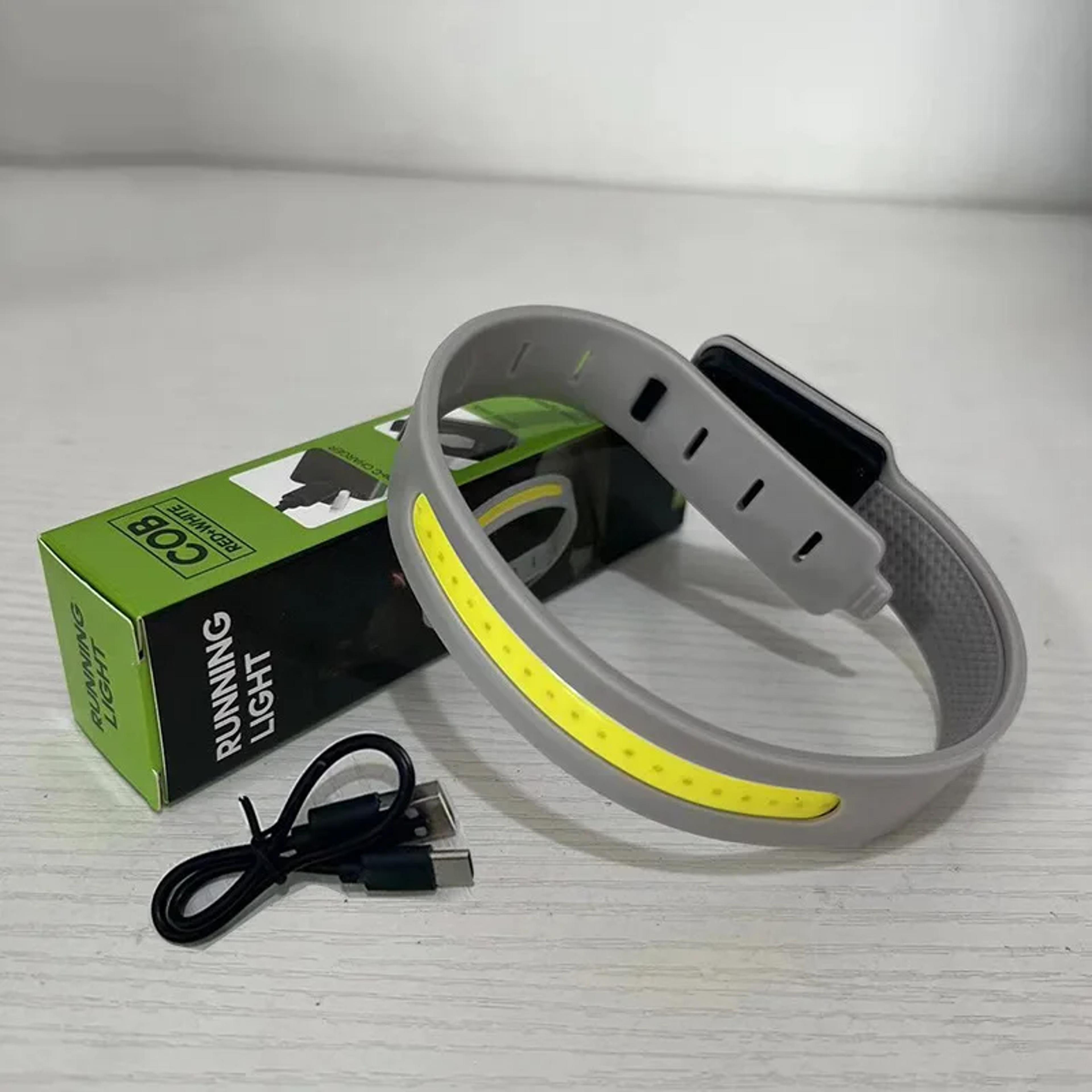 ultralight cob running light bracelet waterproof & sweat resistant warning light for safety