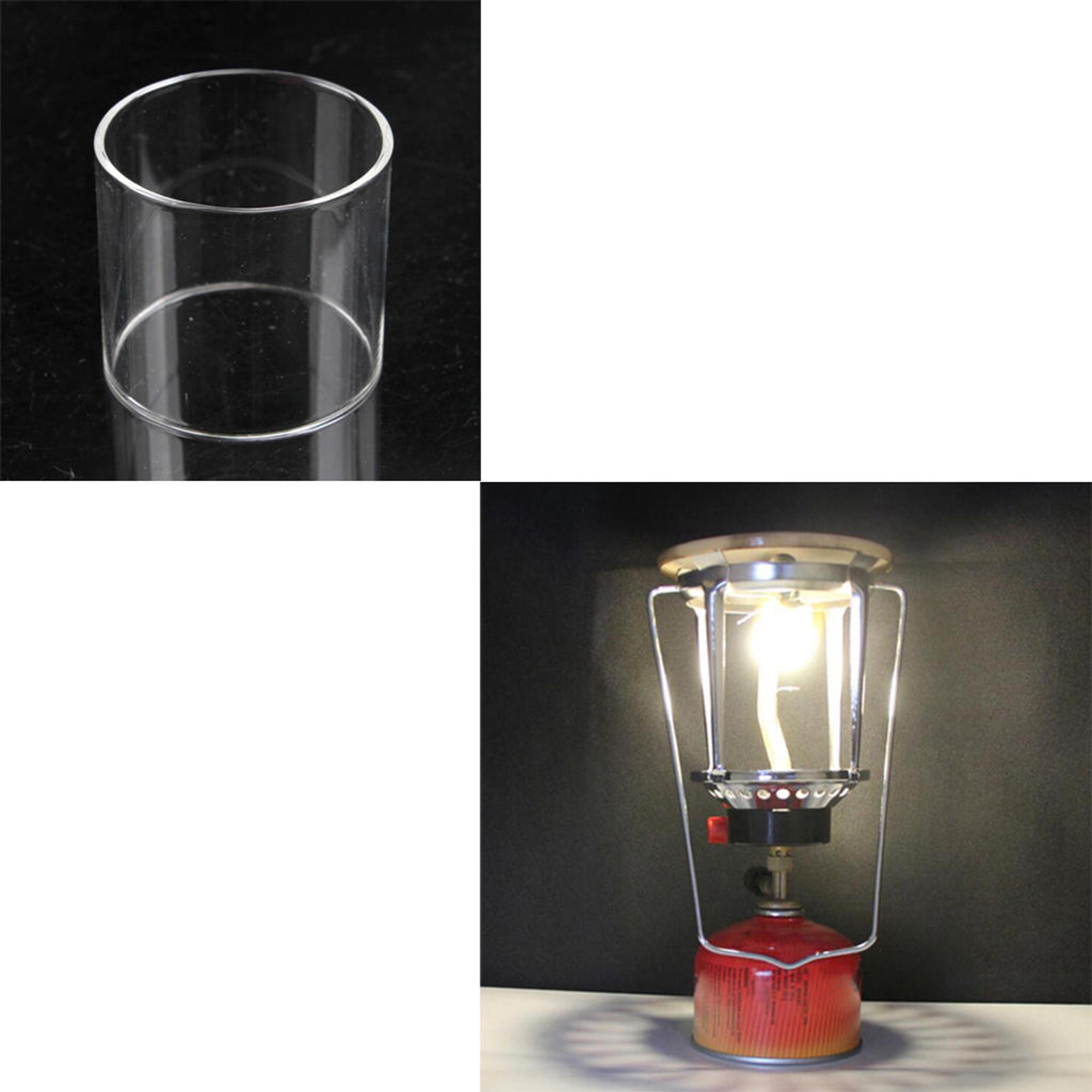 outdoor camping tent glass shade cylinder lampshade replacement durable, elegant gas lamp accessory for camping, tents