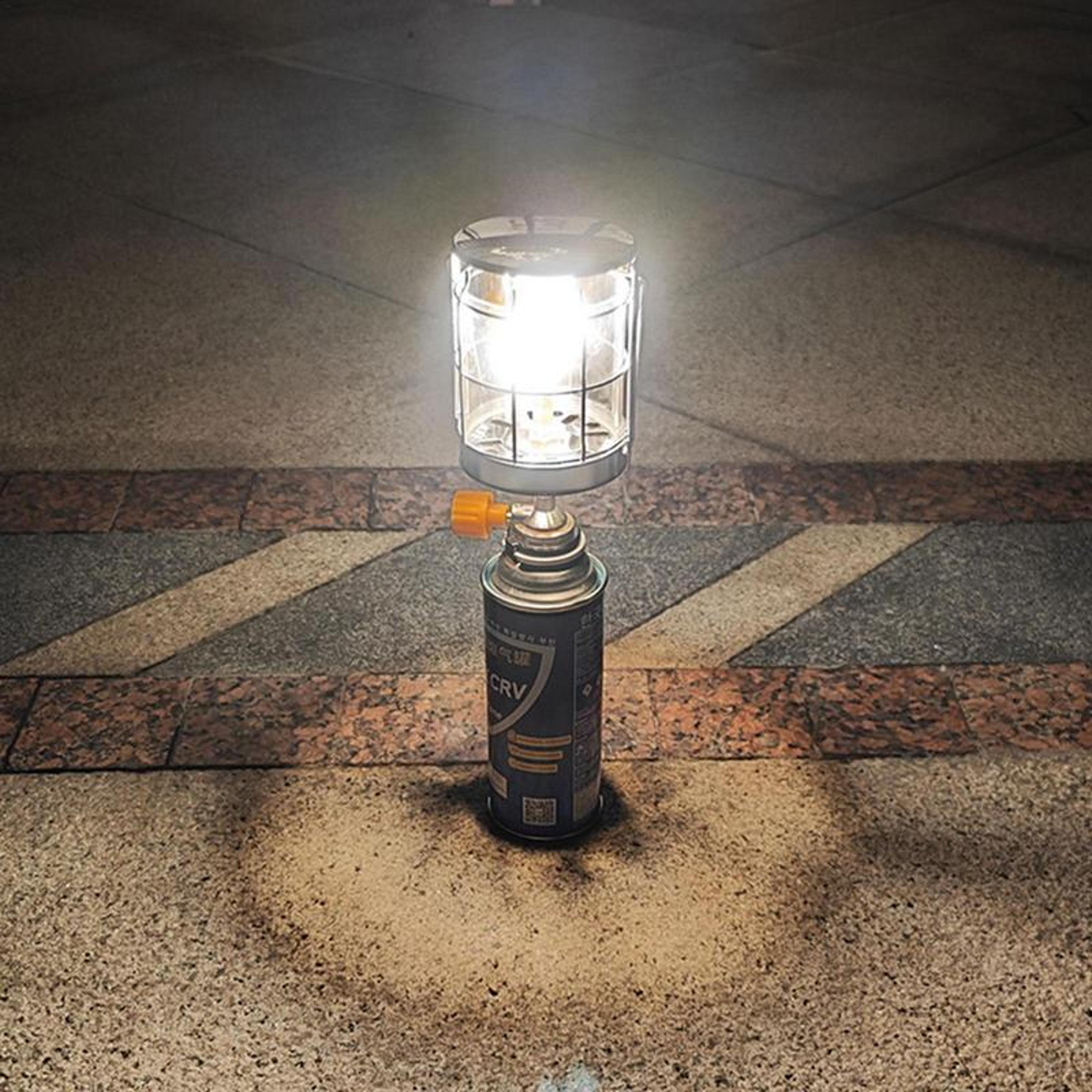 portable gas lantern for outdoor camping & hiking wind resistant propane tent lamp
