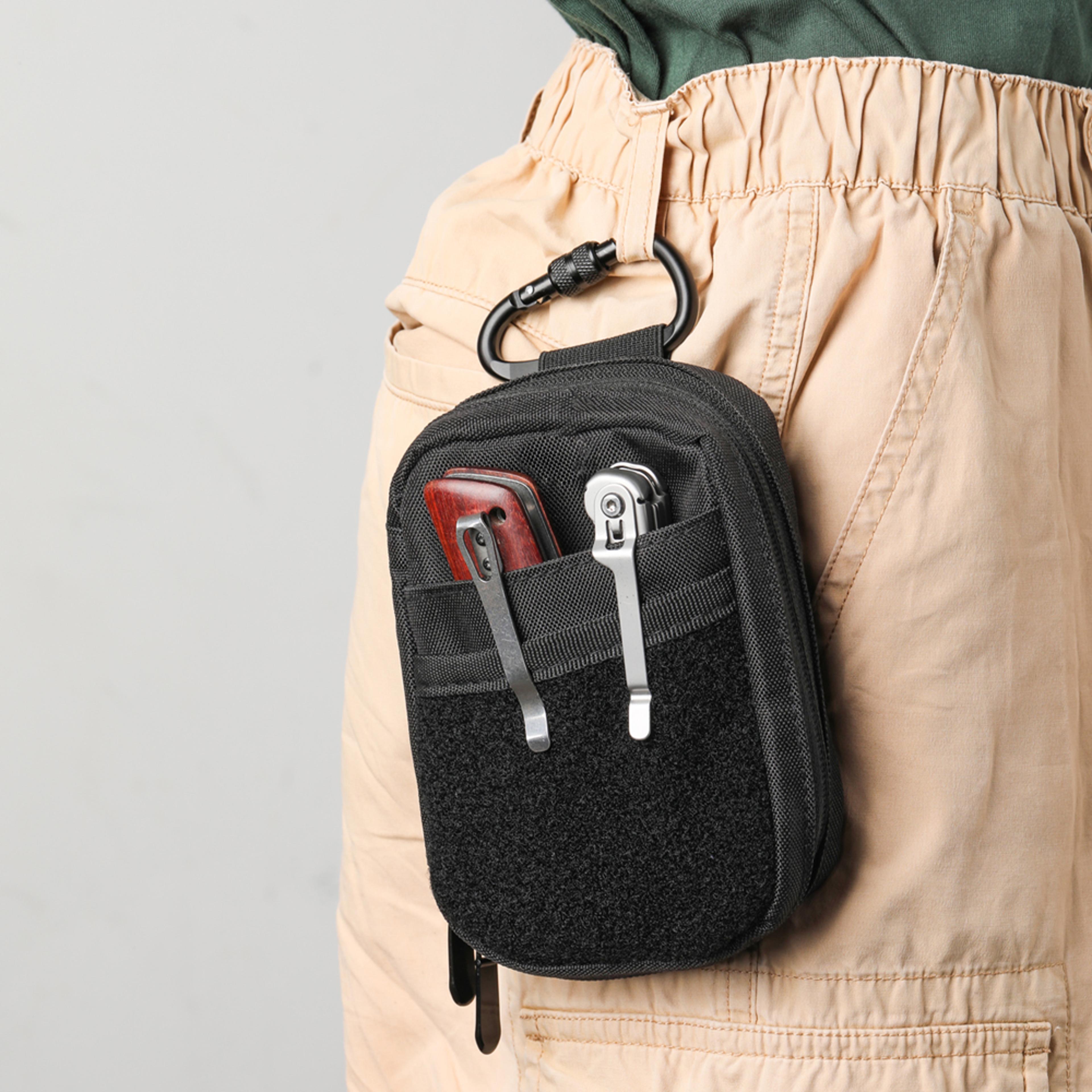 compact edc organizer pouch for men utility pouch for multitools and everyday carry essentials
