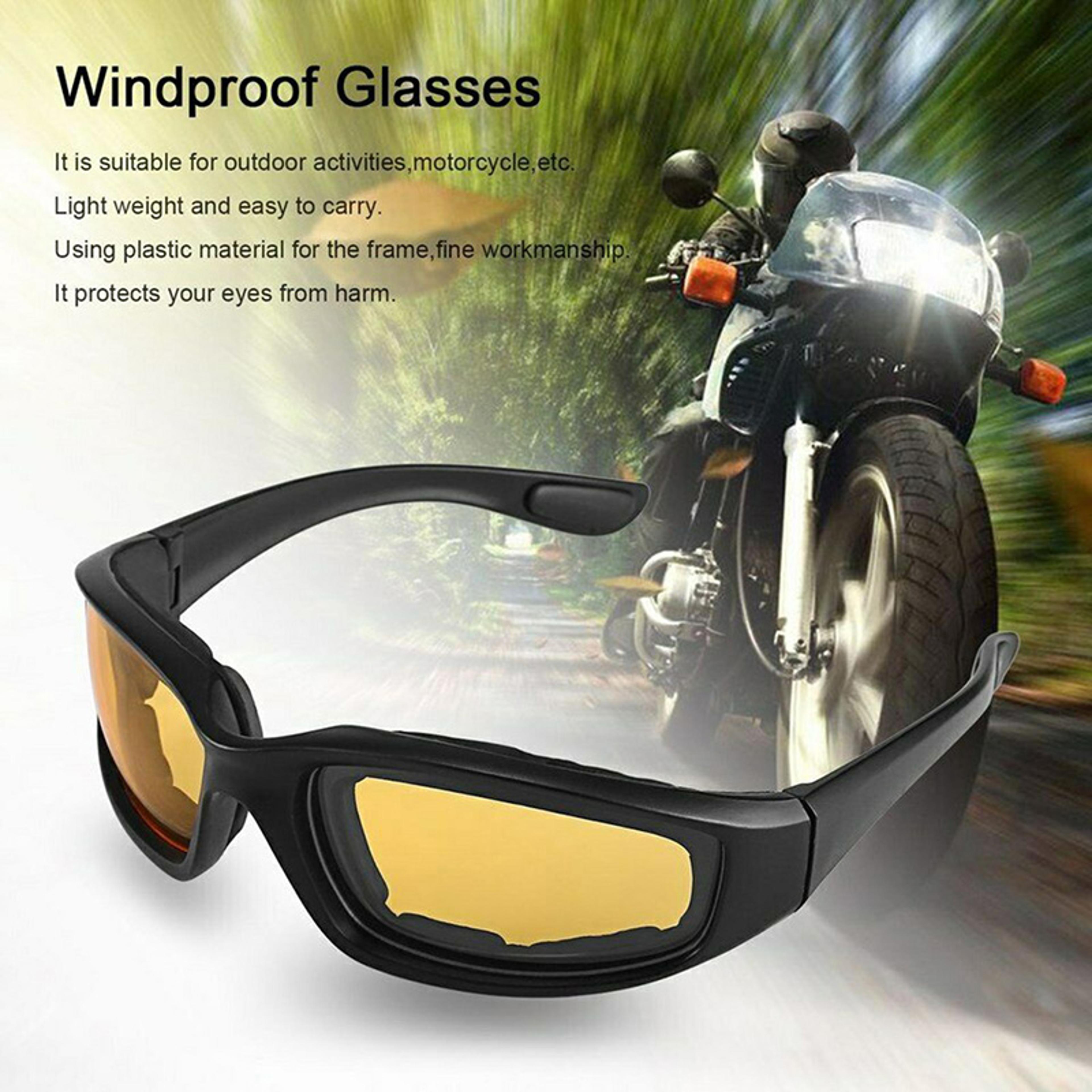 motorcycle riding glasses with anti glare polarized lenses for night driving and outdoor adventures