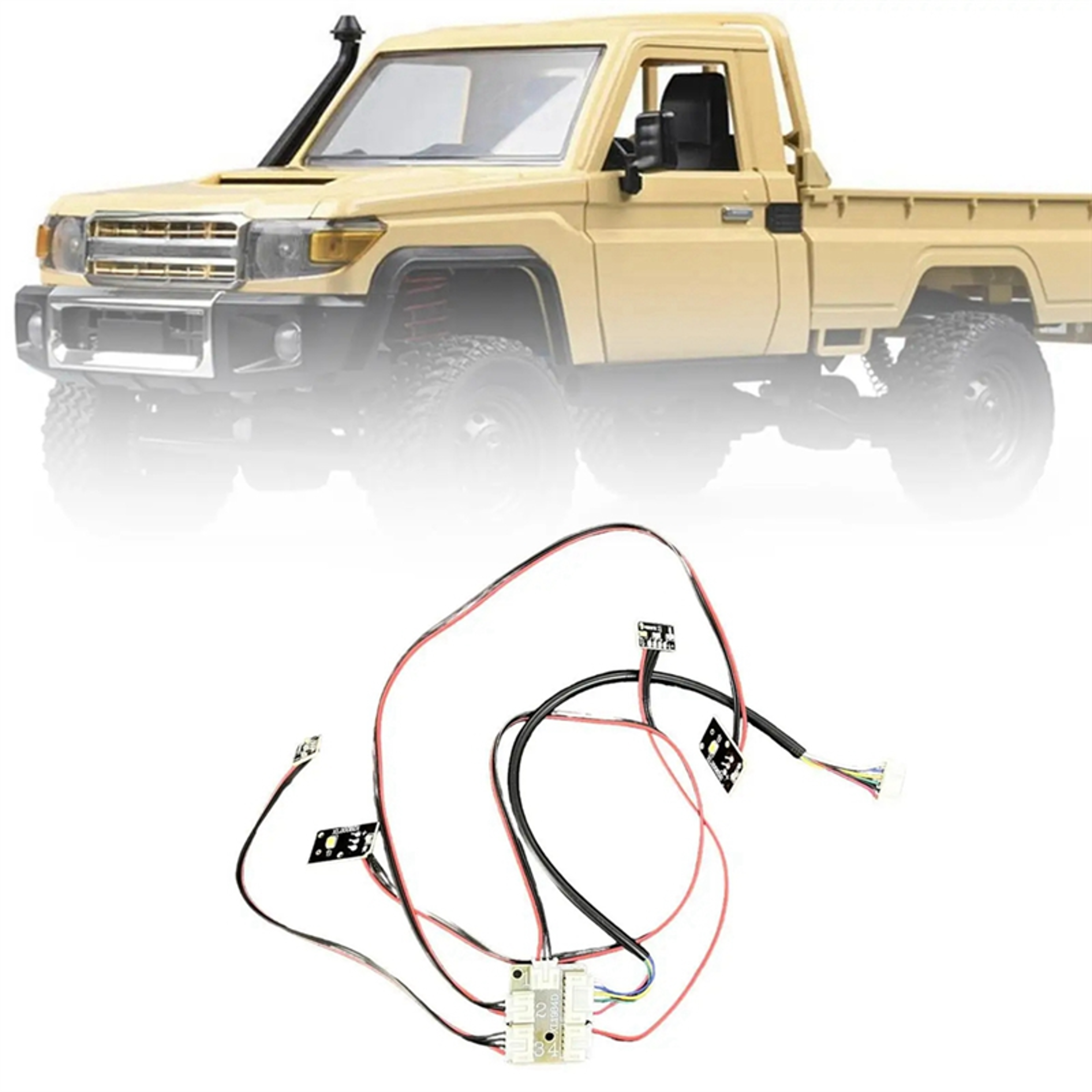 rc car light linkage set for scale rc cars diy accessory upgrade