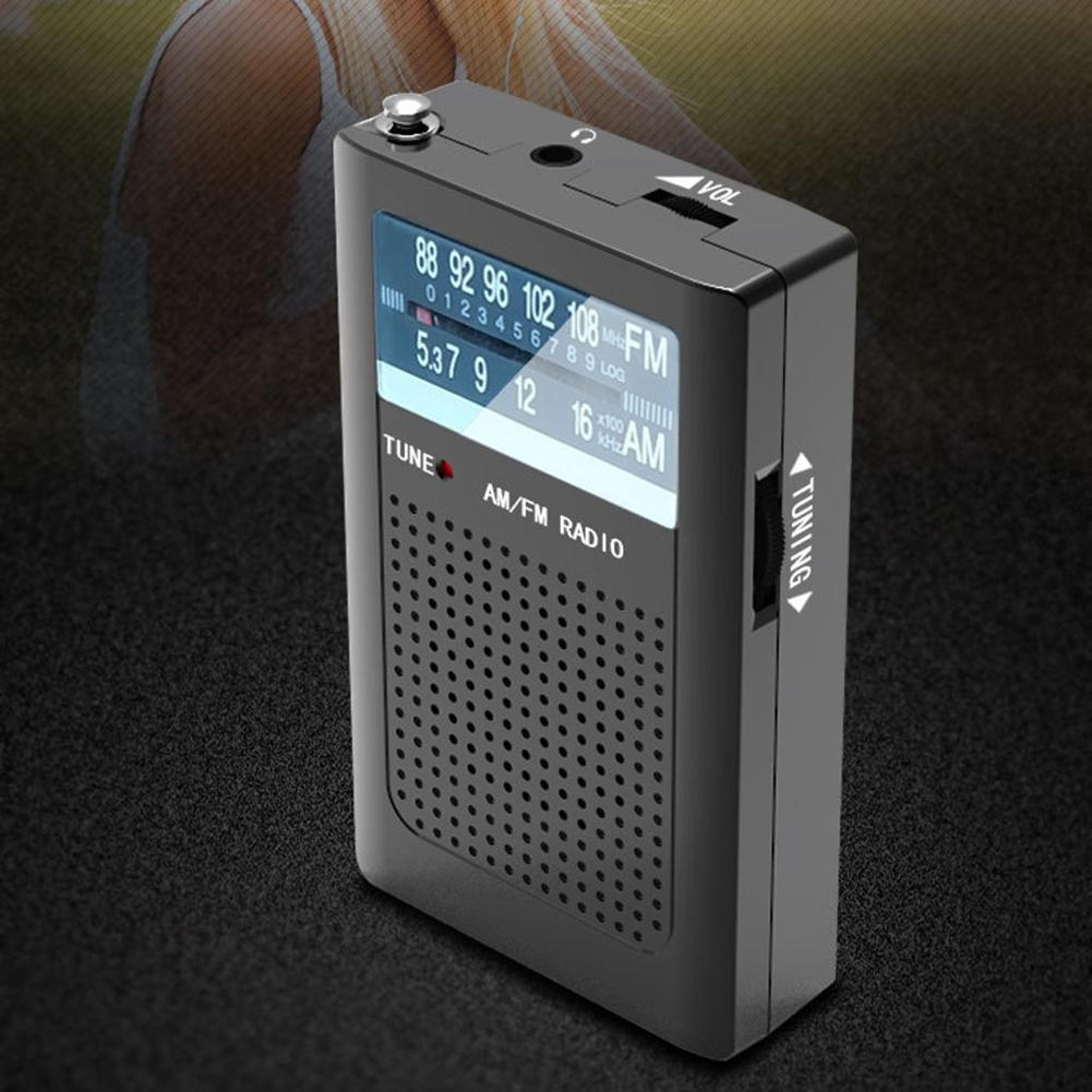 portable am fm radio receiver with loud speaker battery powered radio for elderly and travel