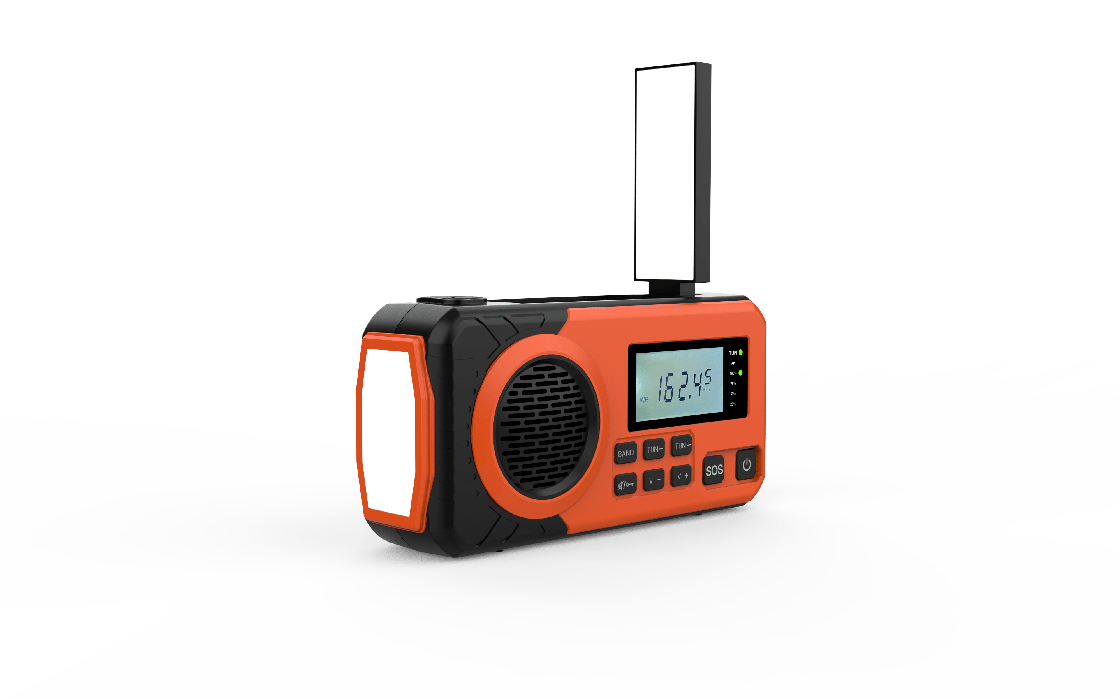 crank survival dab+fm emergency radio with rechargeable power bank solar radio with alarm for blackout emergencies